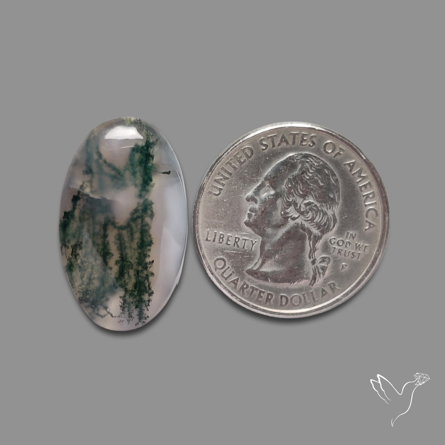 Moss Agate Cabochon