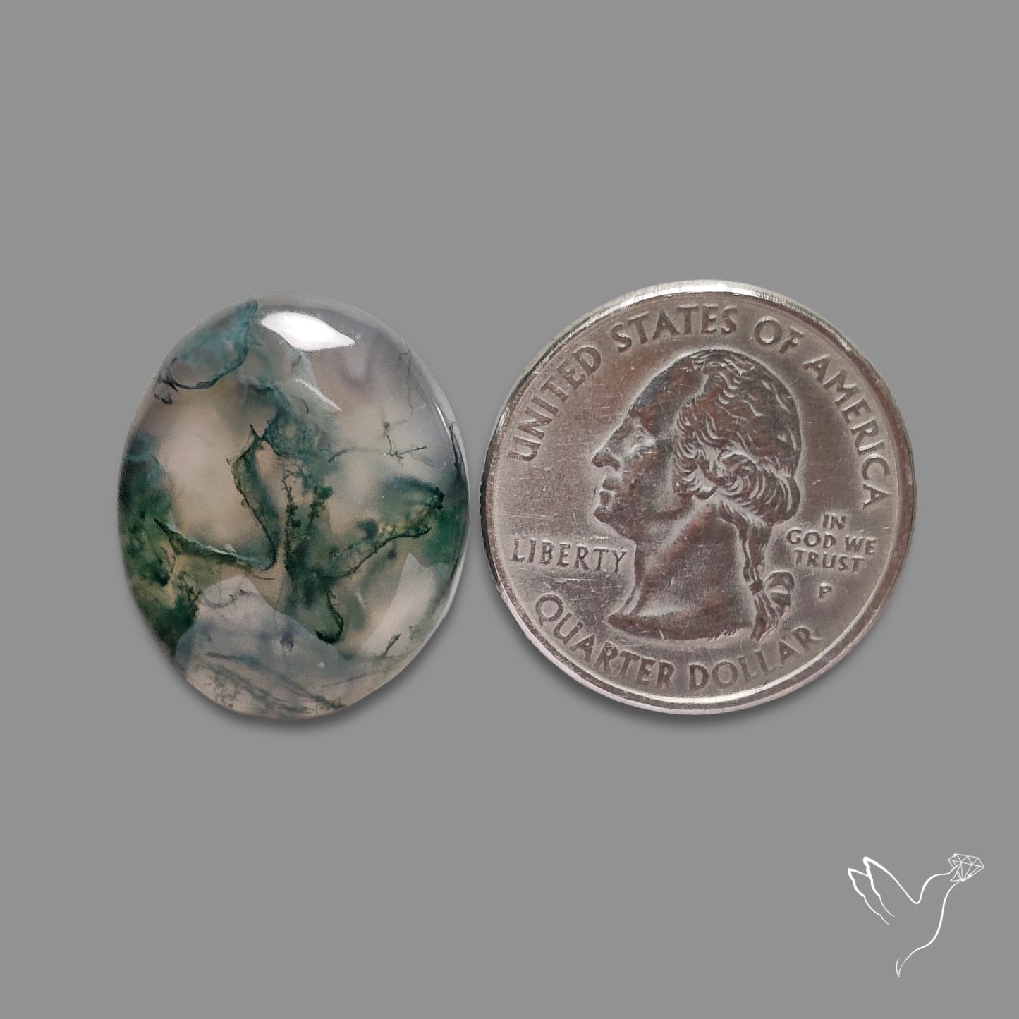 Moss Agate Cabochon