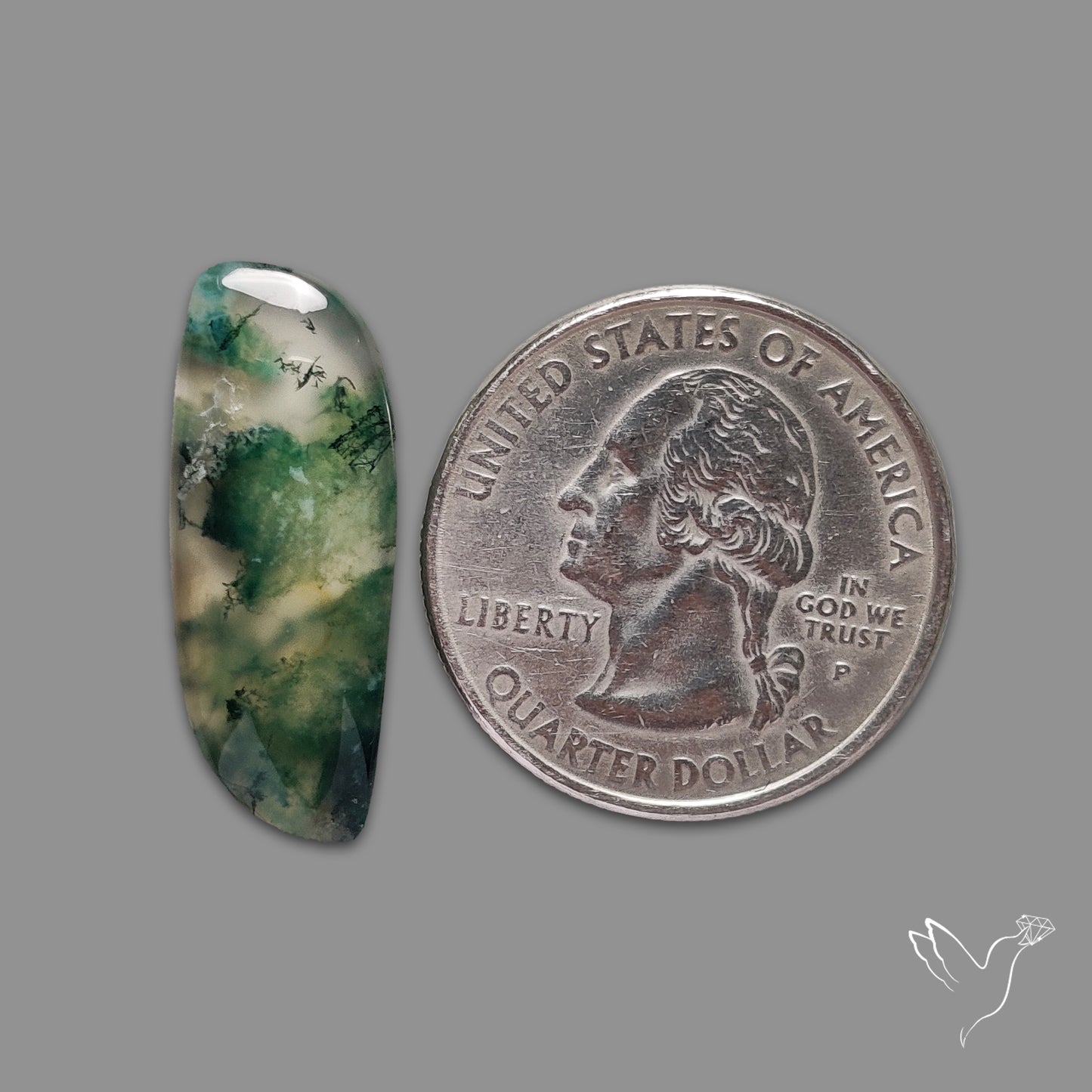 Moss Agate Cabochon