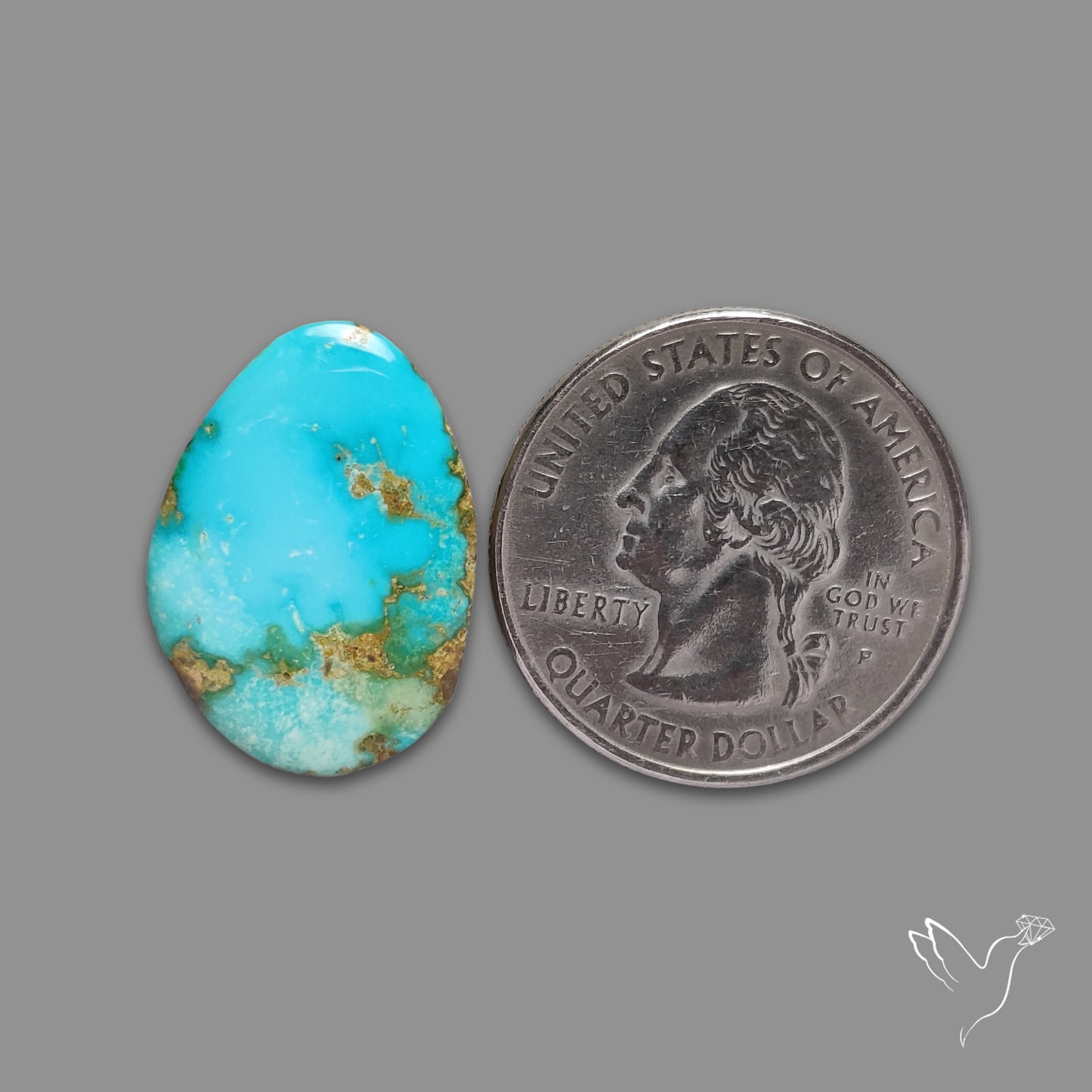 Sonoran Gold Turquoise Cabochon Rare