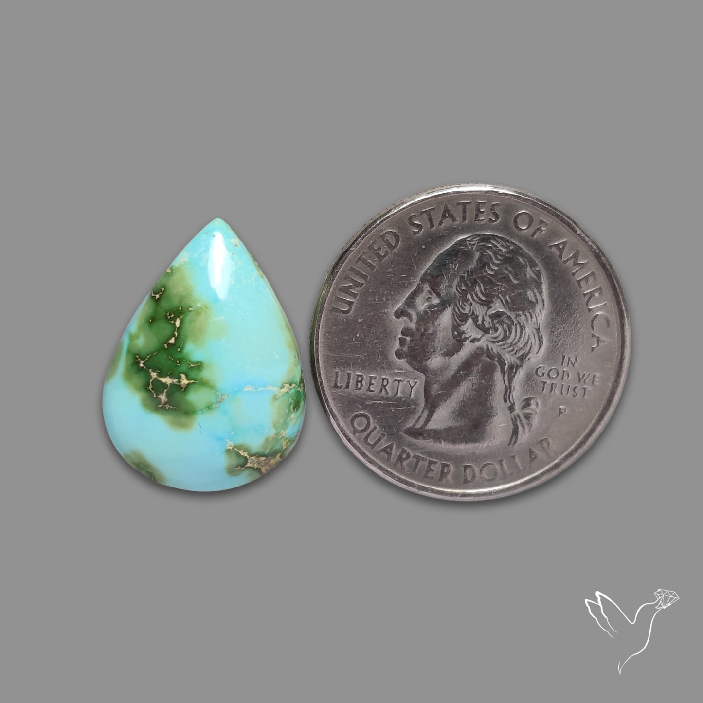 Sonoran Gold Turquoise Cabochon Rare