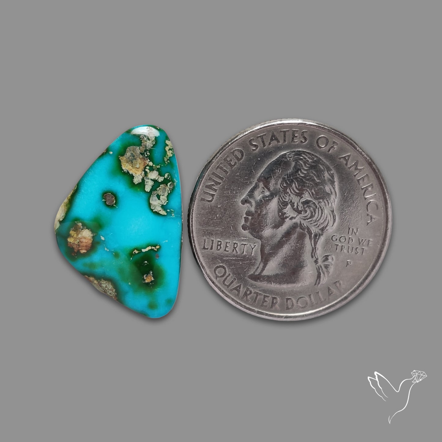 Sonoran Gold Turquoise Cabochon Rare