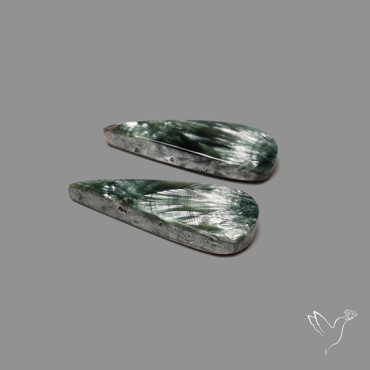 Green Seraphinites Pair
