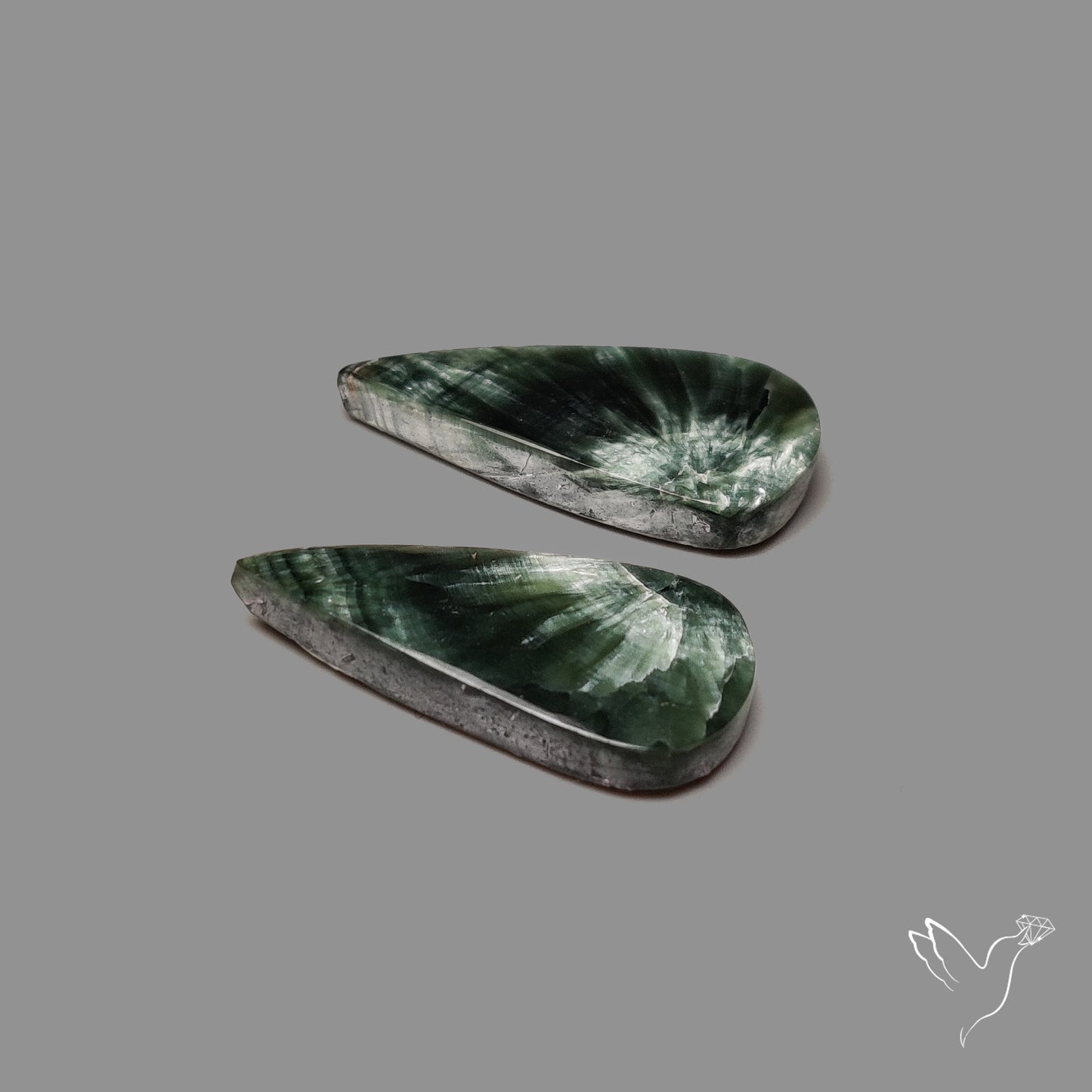Green Seraphinites Pair
