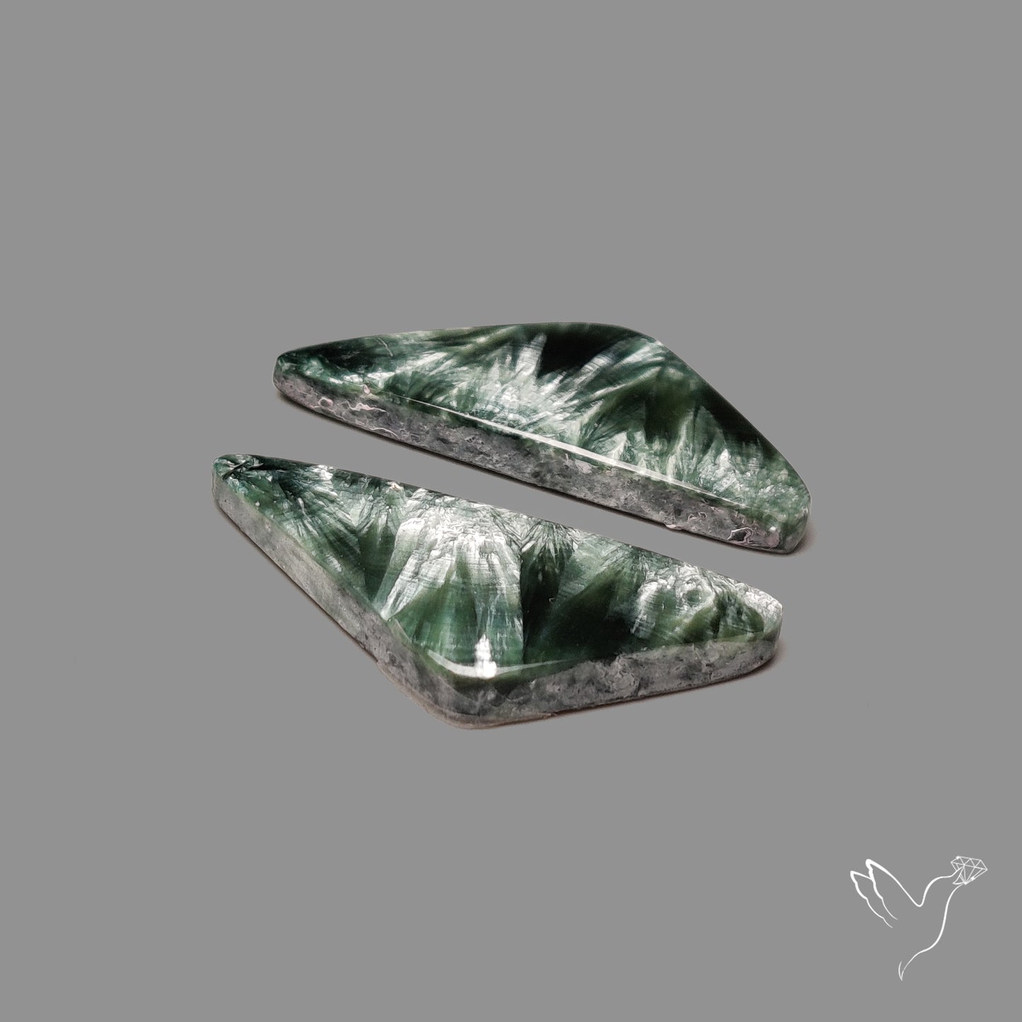 Green Seraphinites Pair