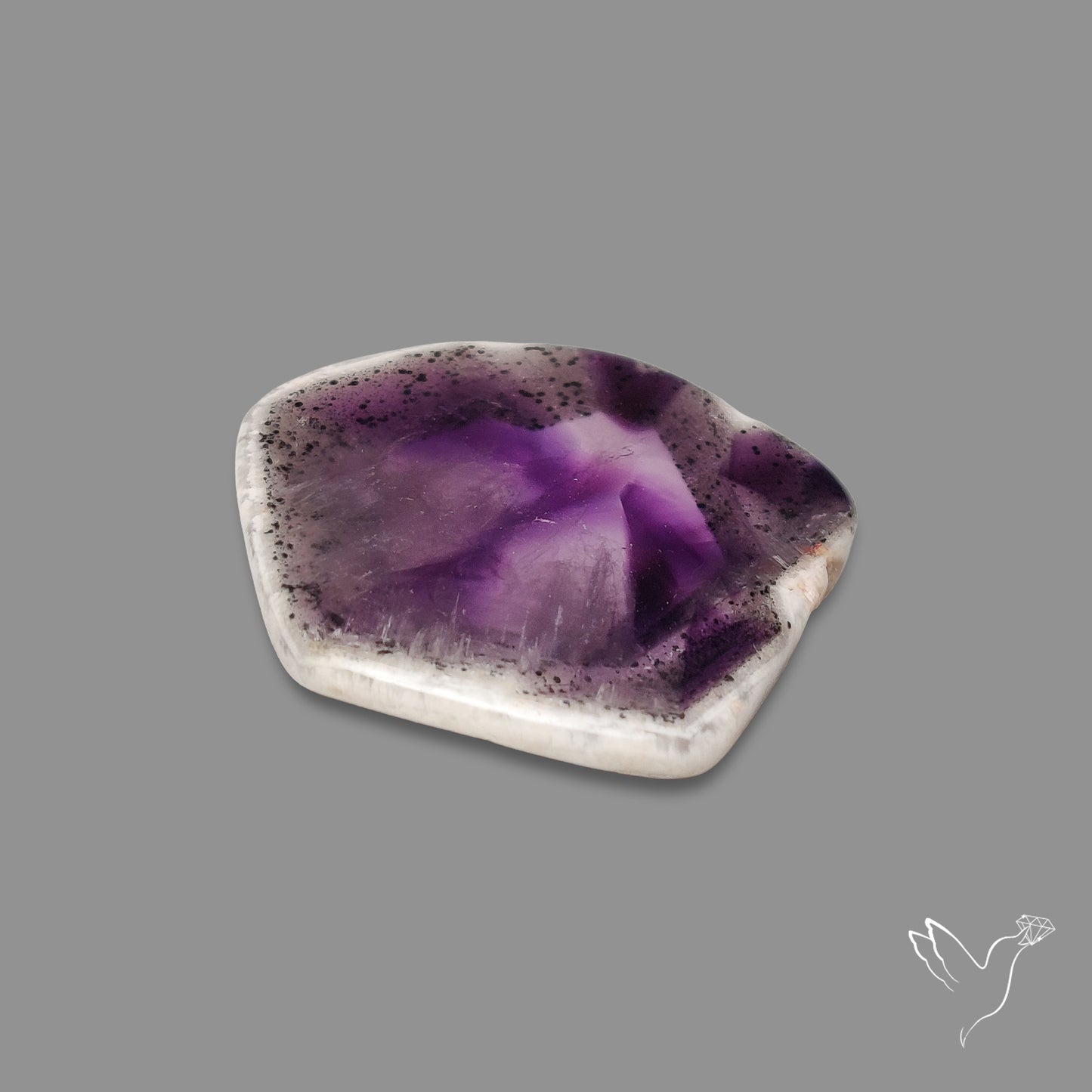 Super Seven Trapiche Amethyst Slice