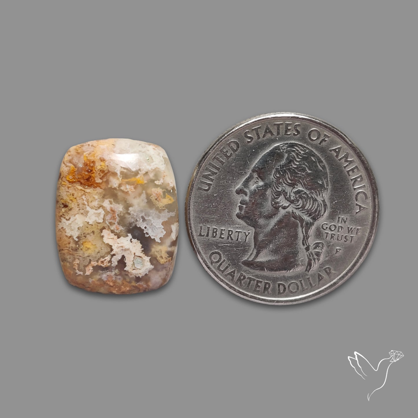 Northridge Plume Agate Cabochon