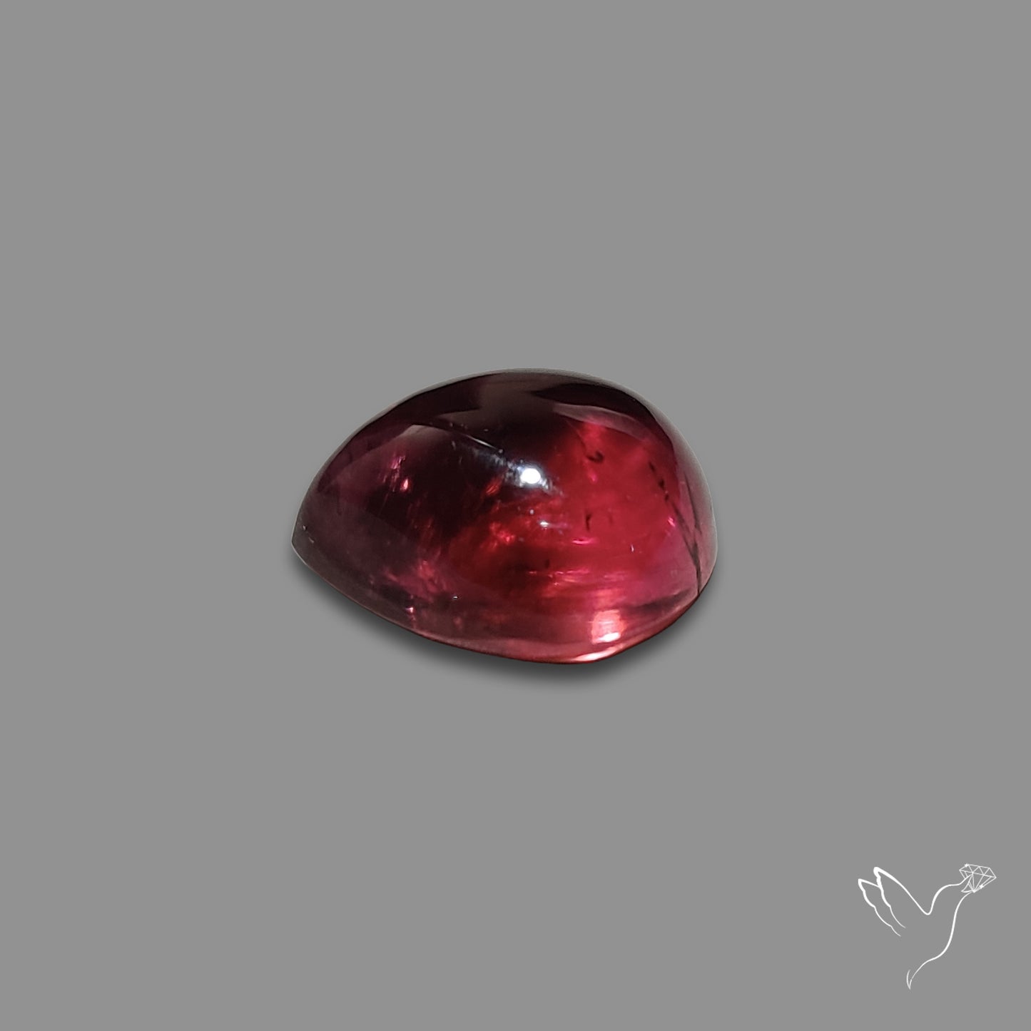 Deep Pink Rubellite Tourmaline Cabochon Fine Gemstones