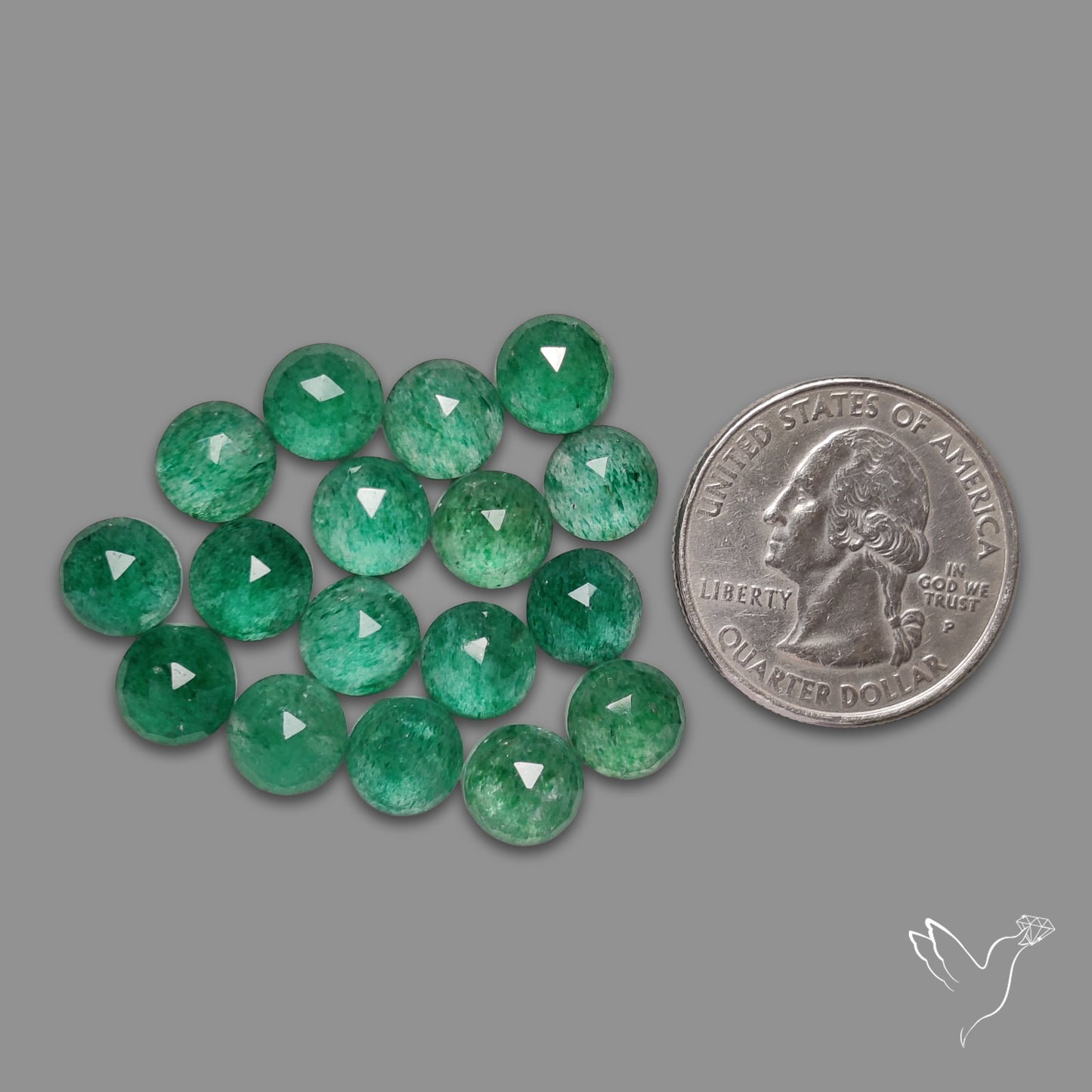 Rose Cut Green Tanzurine Lot