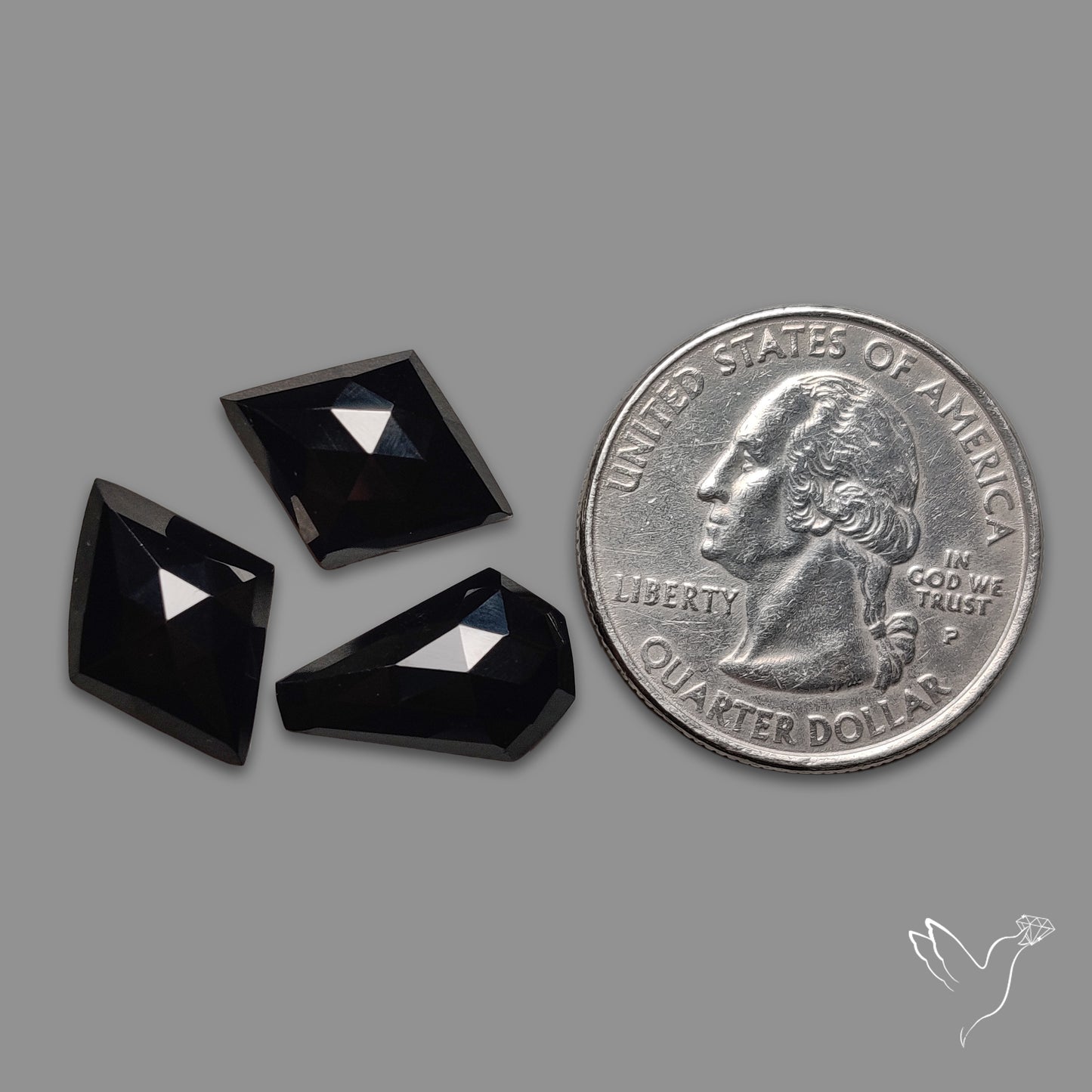 Rose Cut Black Spinels Lot