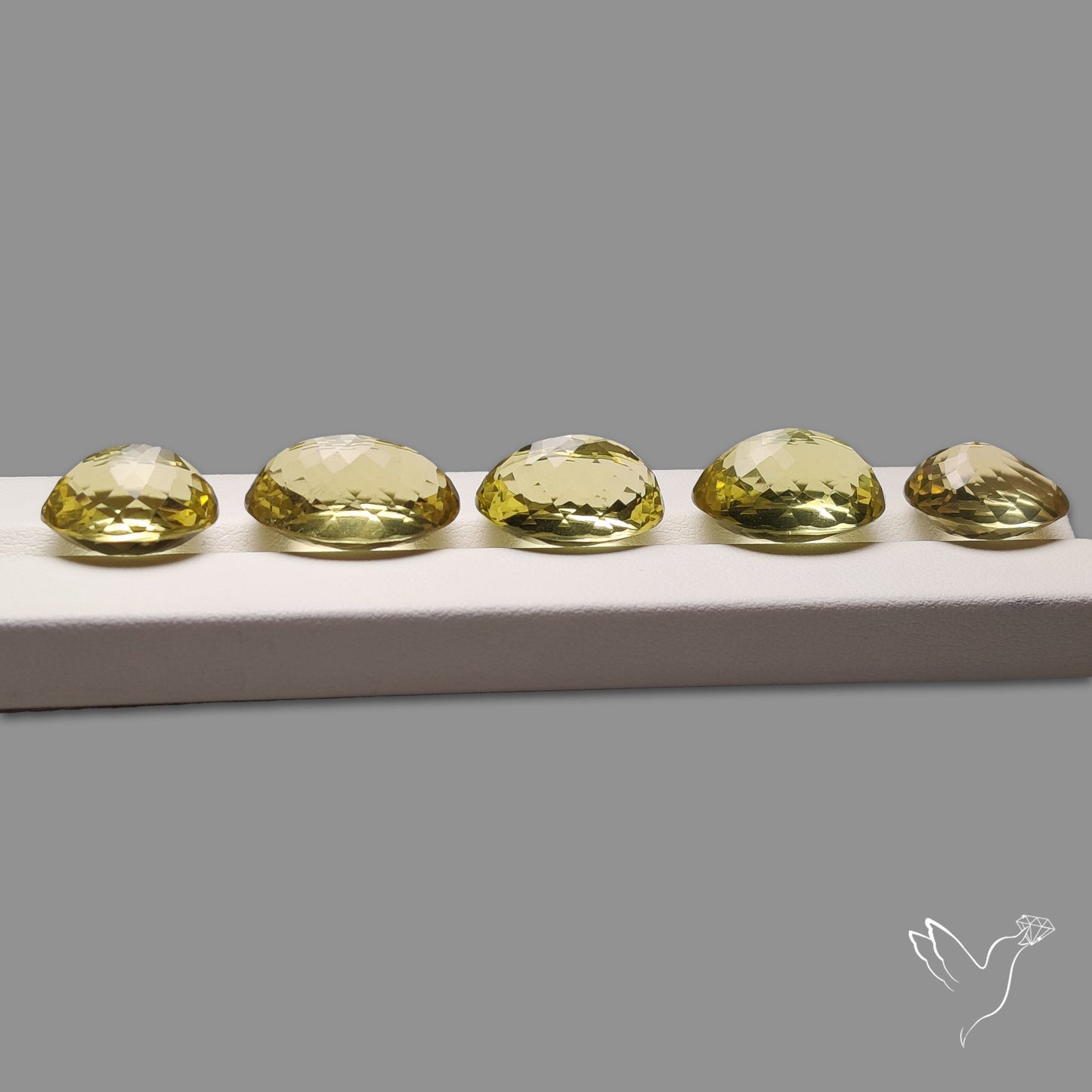 Faceted Green Gold Lemon Quartz