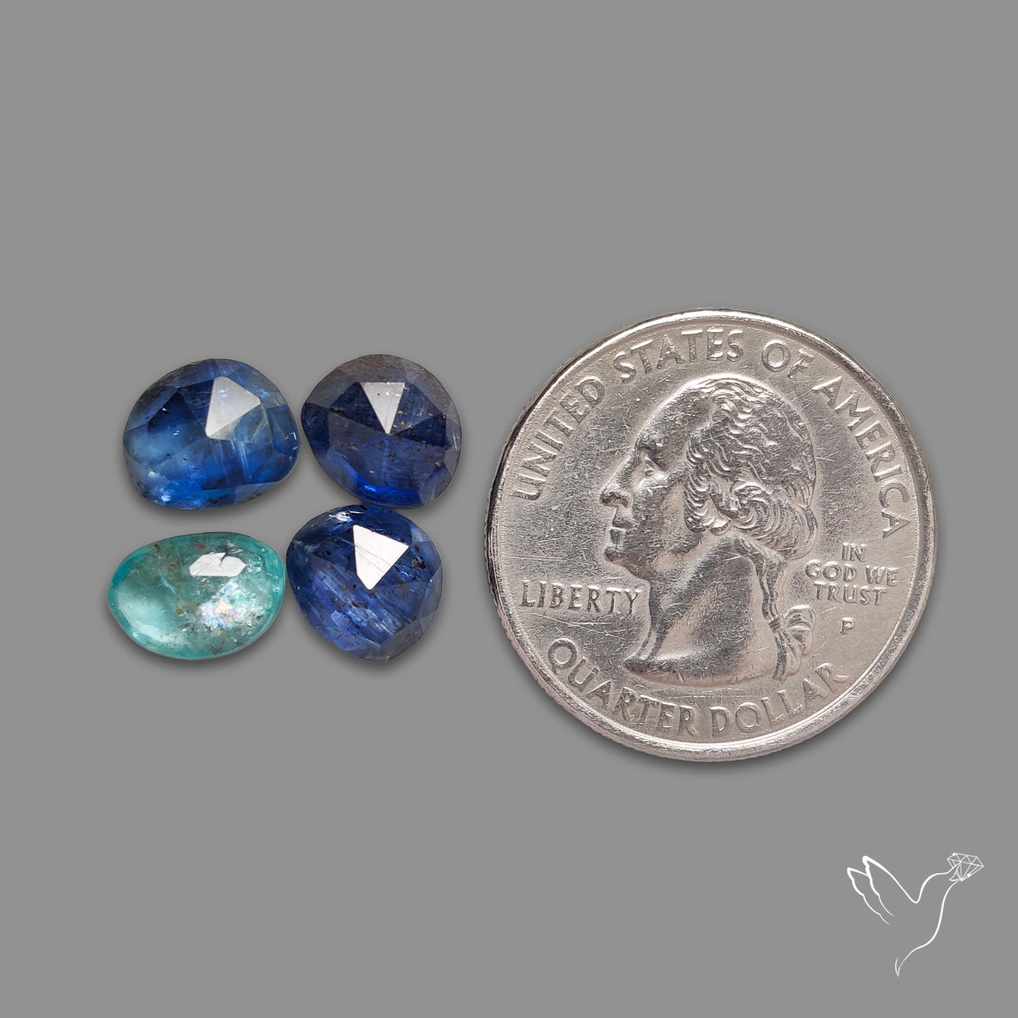 Rose Cut Blue Kyanites Lot