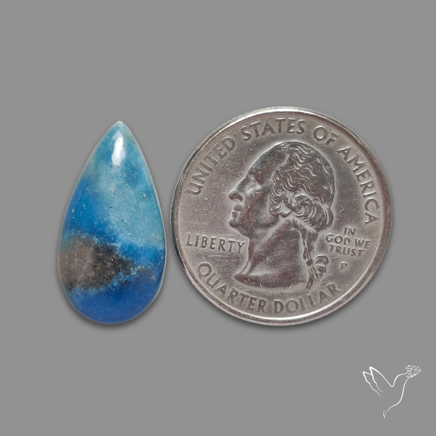 Trolleite Quartz Cabochon