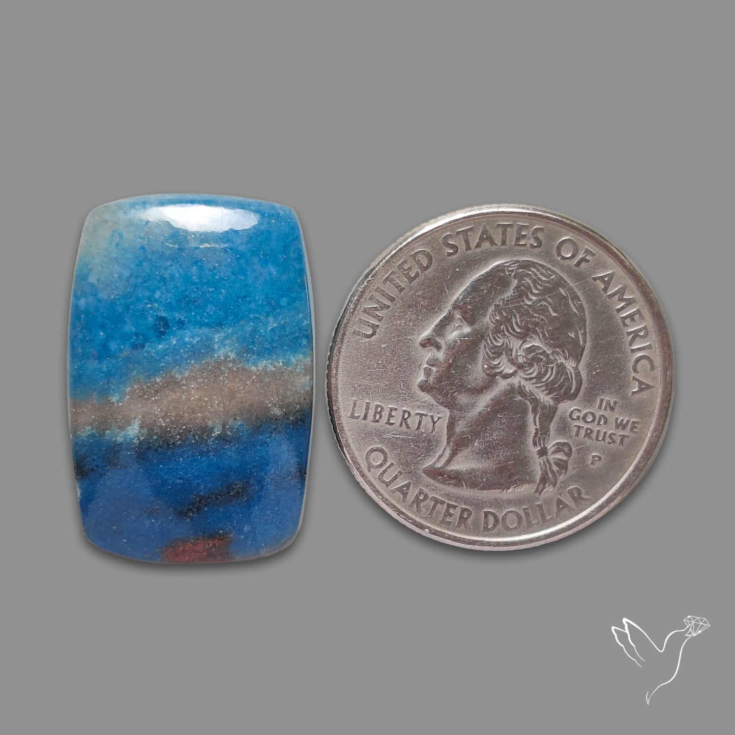 Trolleite Quartz Cabochon