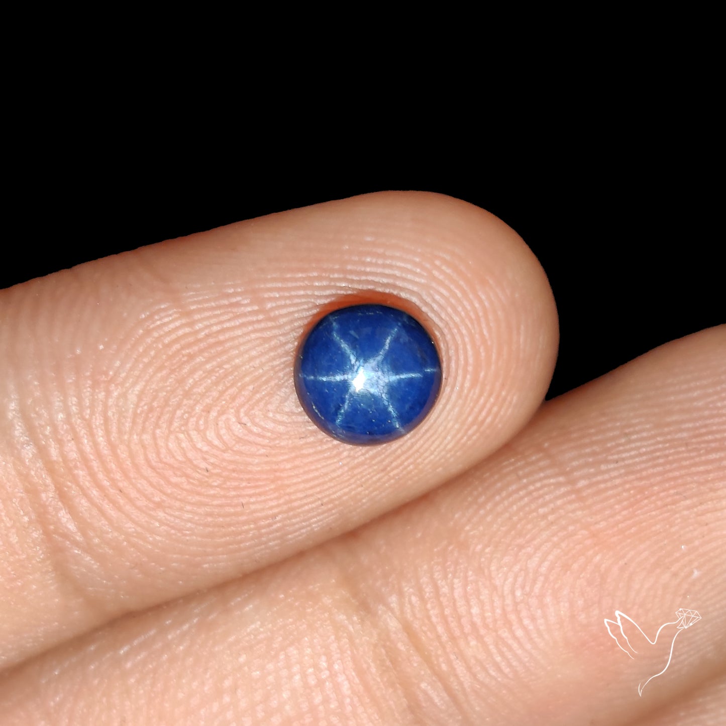 Natural Blue Star Sapphire Rare Perfect Asterism