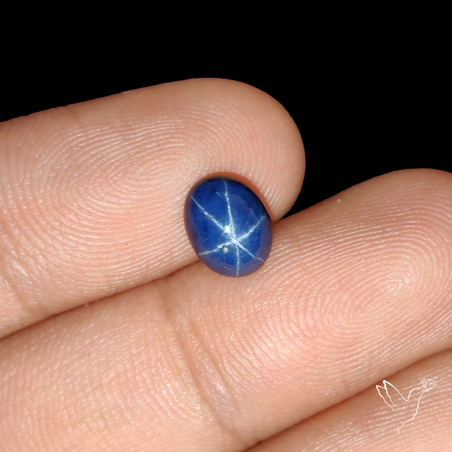 Natural Blue Star Sapphire Rare Perfect Asterism