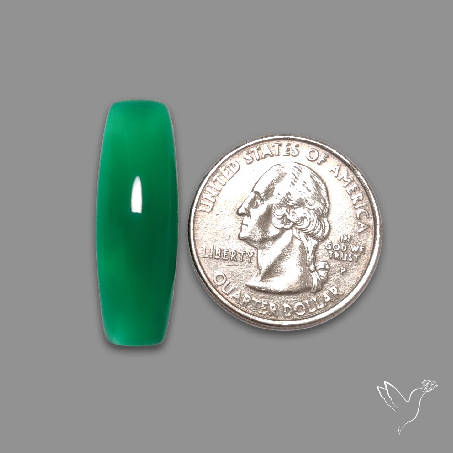Gem Mtorolite (Chromium Agate) Cabochon