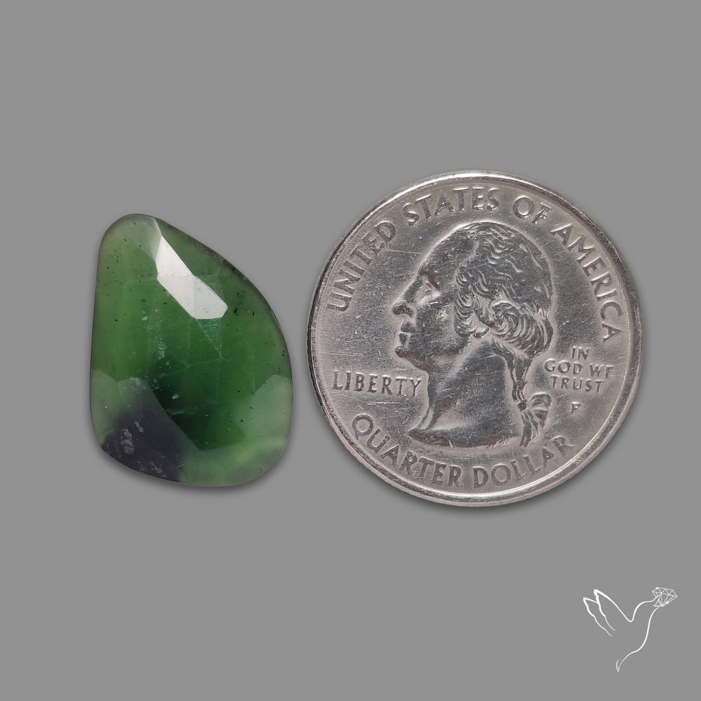 Rose Cut Bi-Color Gemmy Serpentine