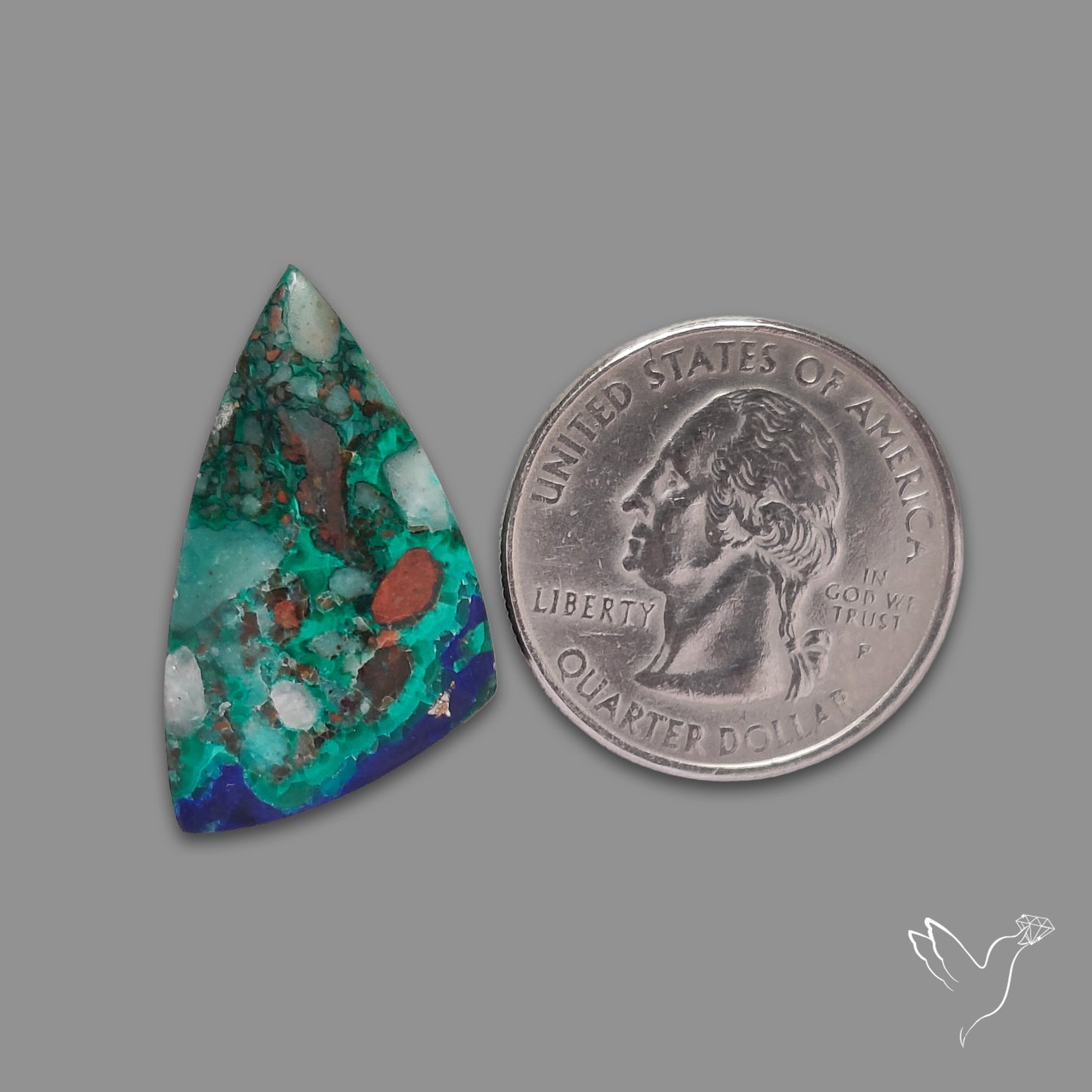 Morenci Azurite Malachite Cabochon