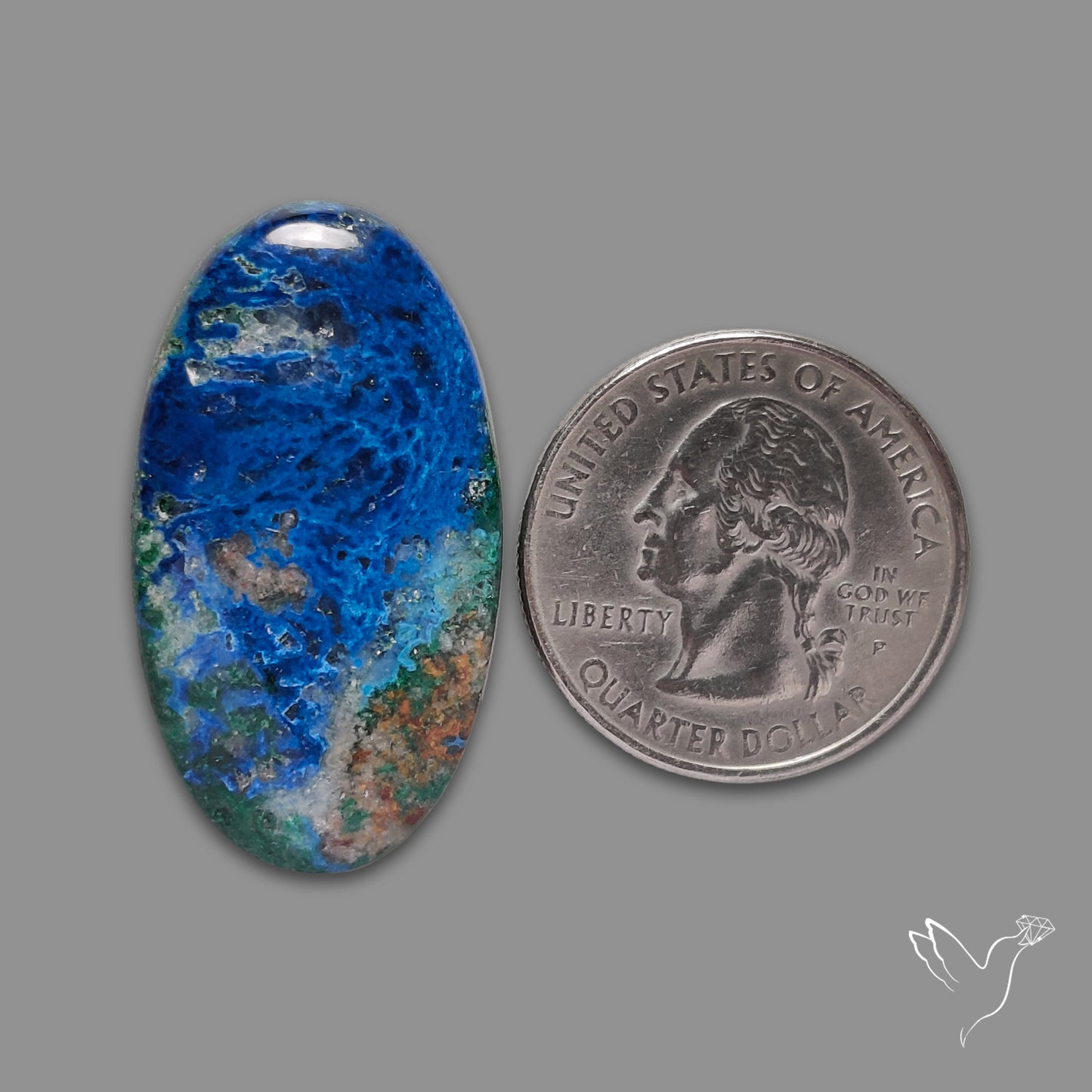 Azurite Cabochon Deep Blue