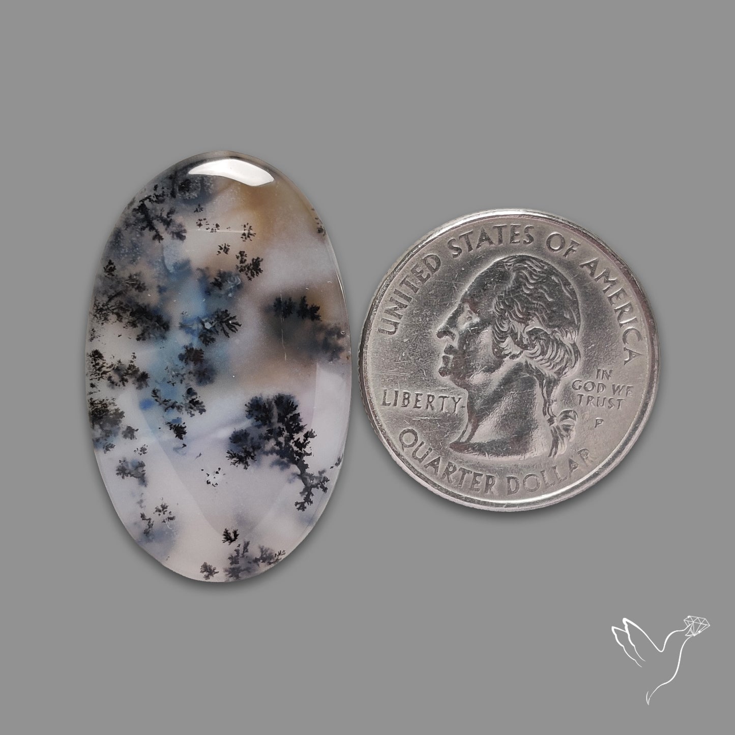 Dendritic Agate Cabochon
