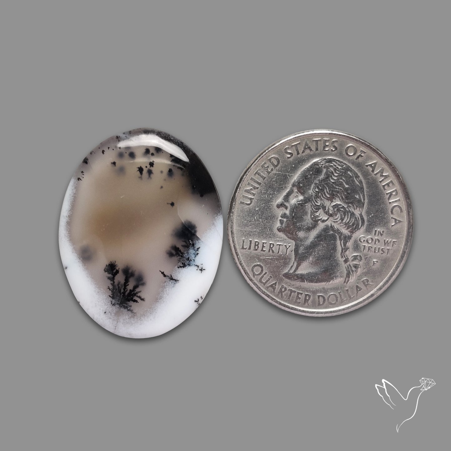 Dendritic Agate Cabochon