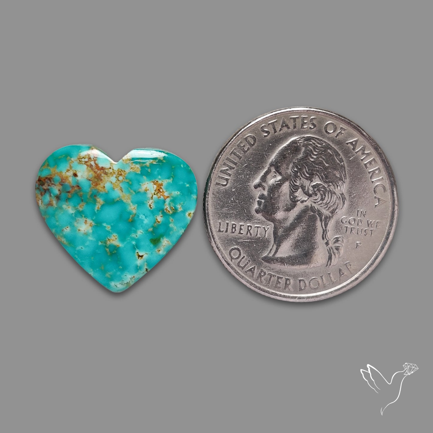 Arizona Patagonia Turquoise Heart Cabochon