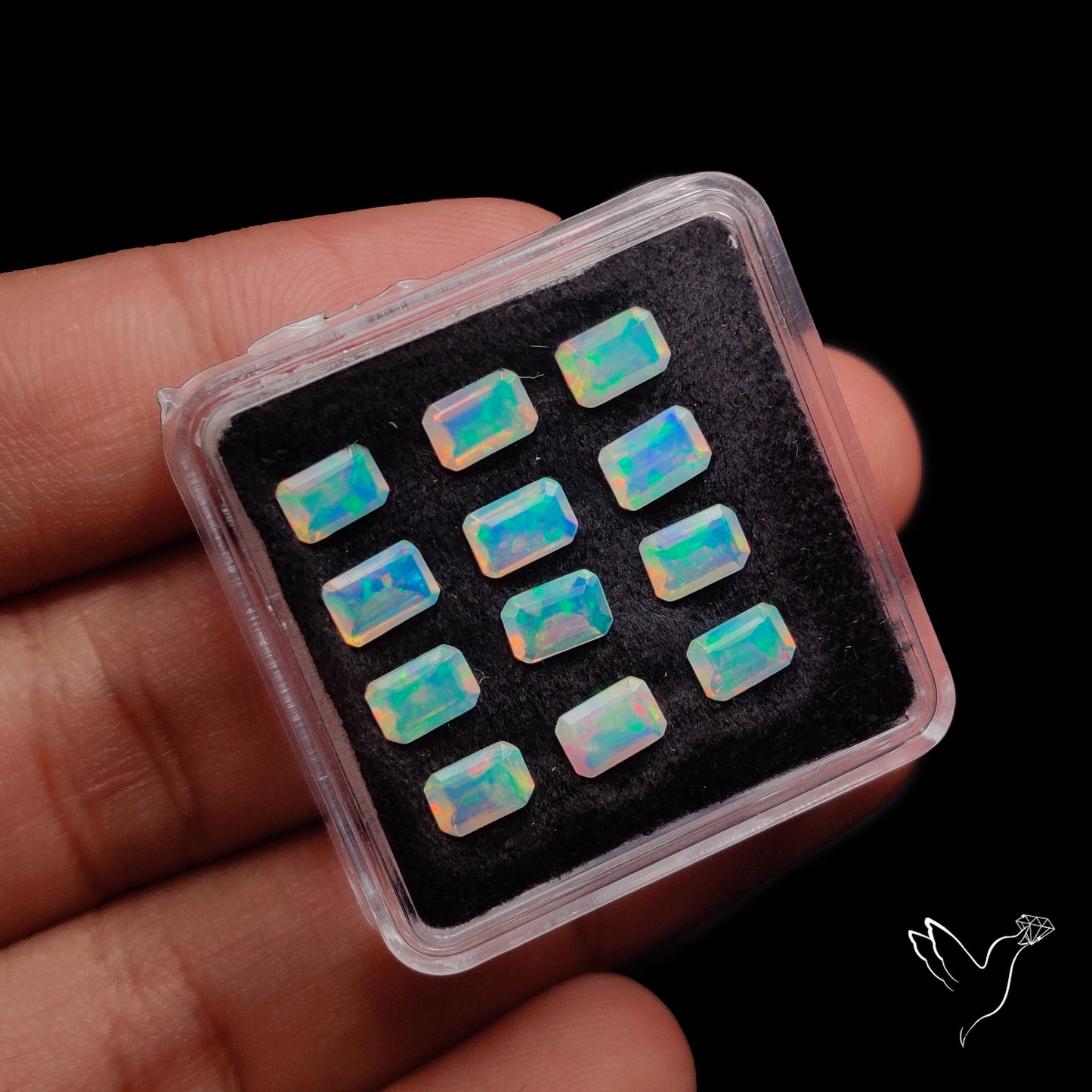 AAA Faceted Ethiopian Opals Set