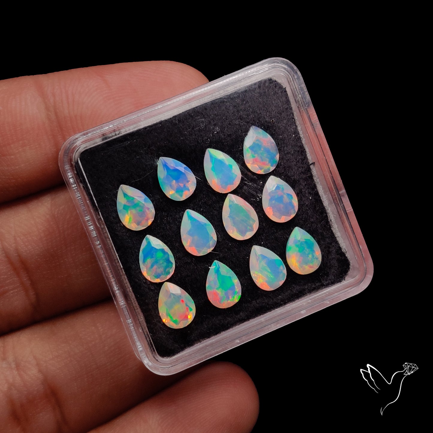 AAA Faceted Ethiopian Opals Set