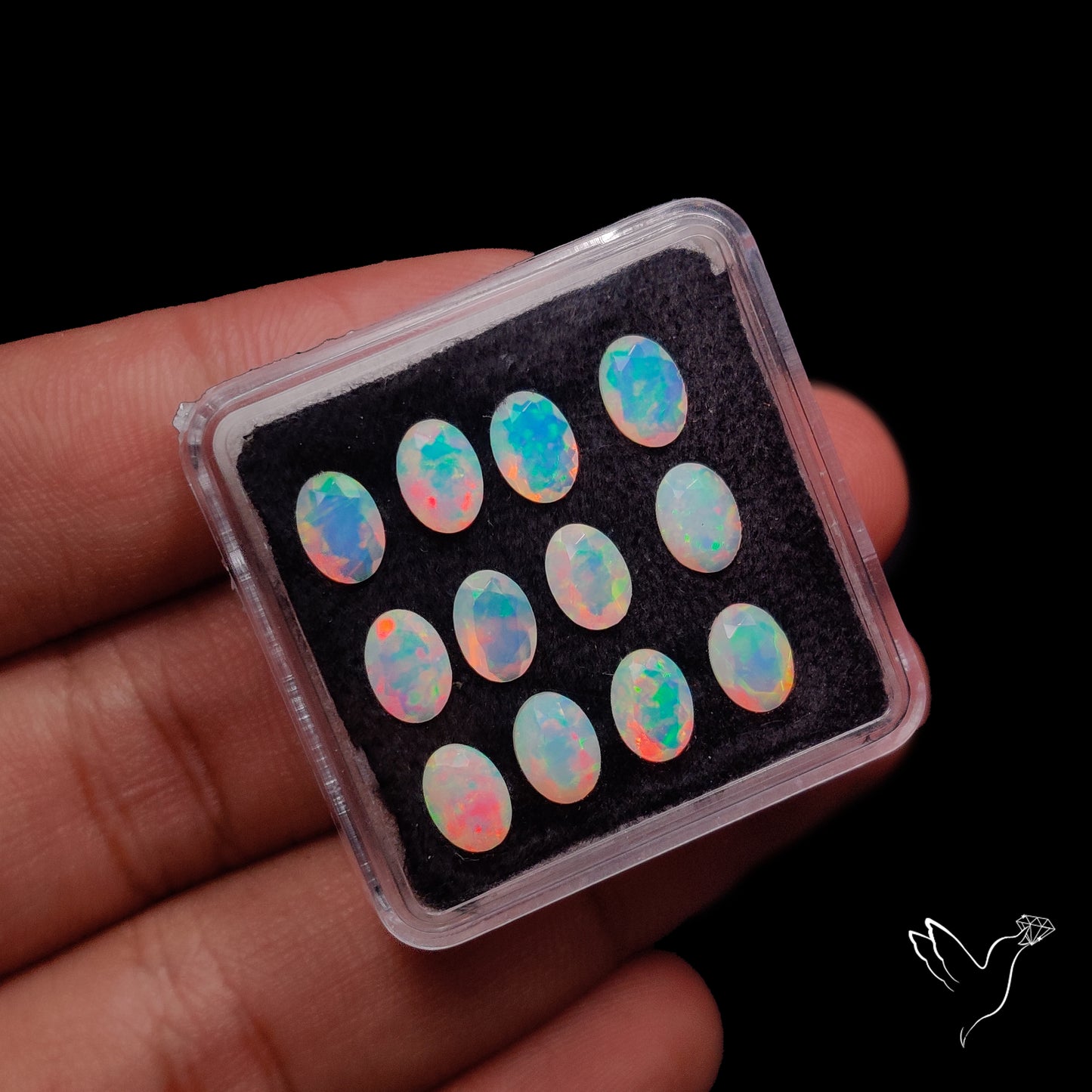 AAA Faceted Ethiopian Opals Set
