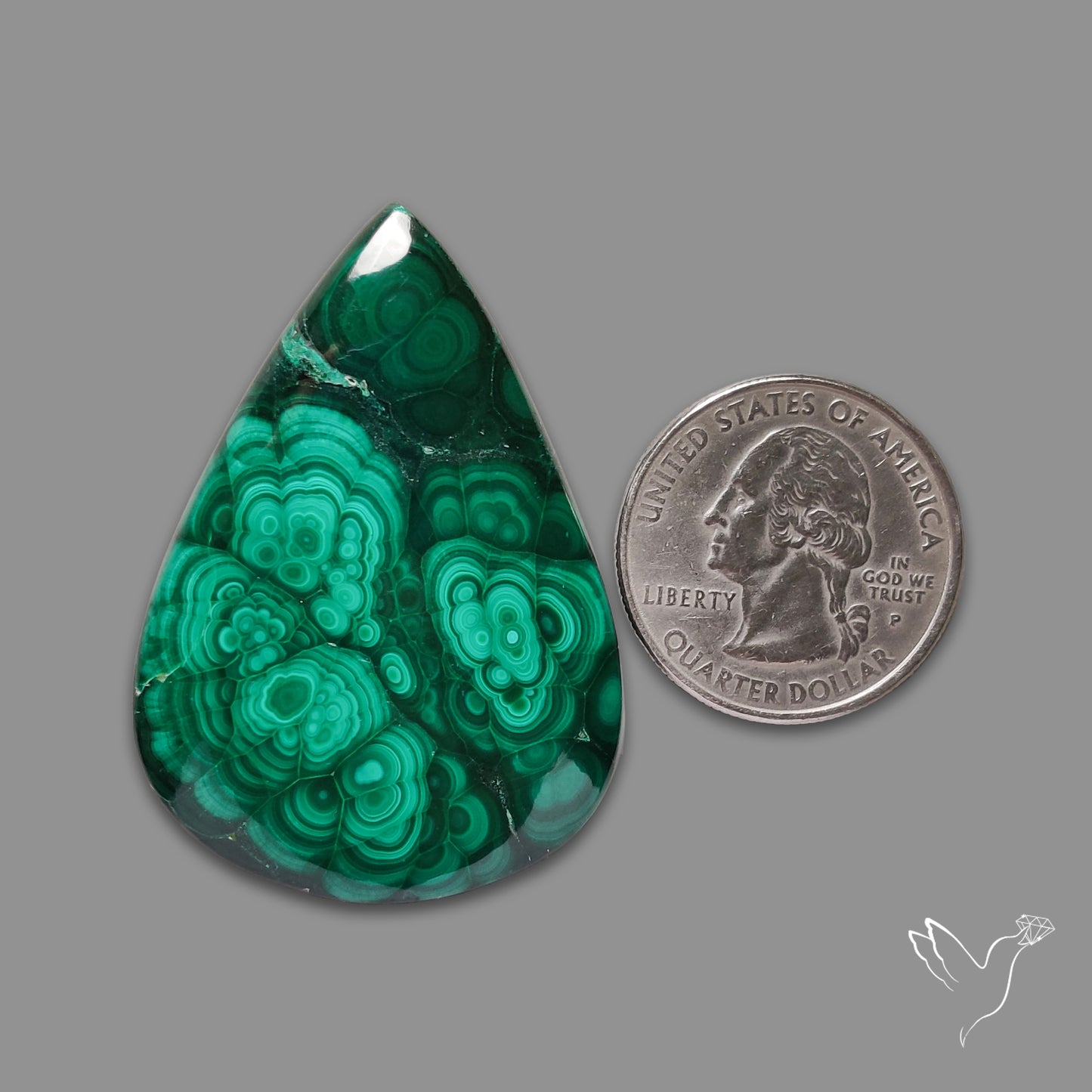 Malachite Cabochon Botryoidal Patterns