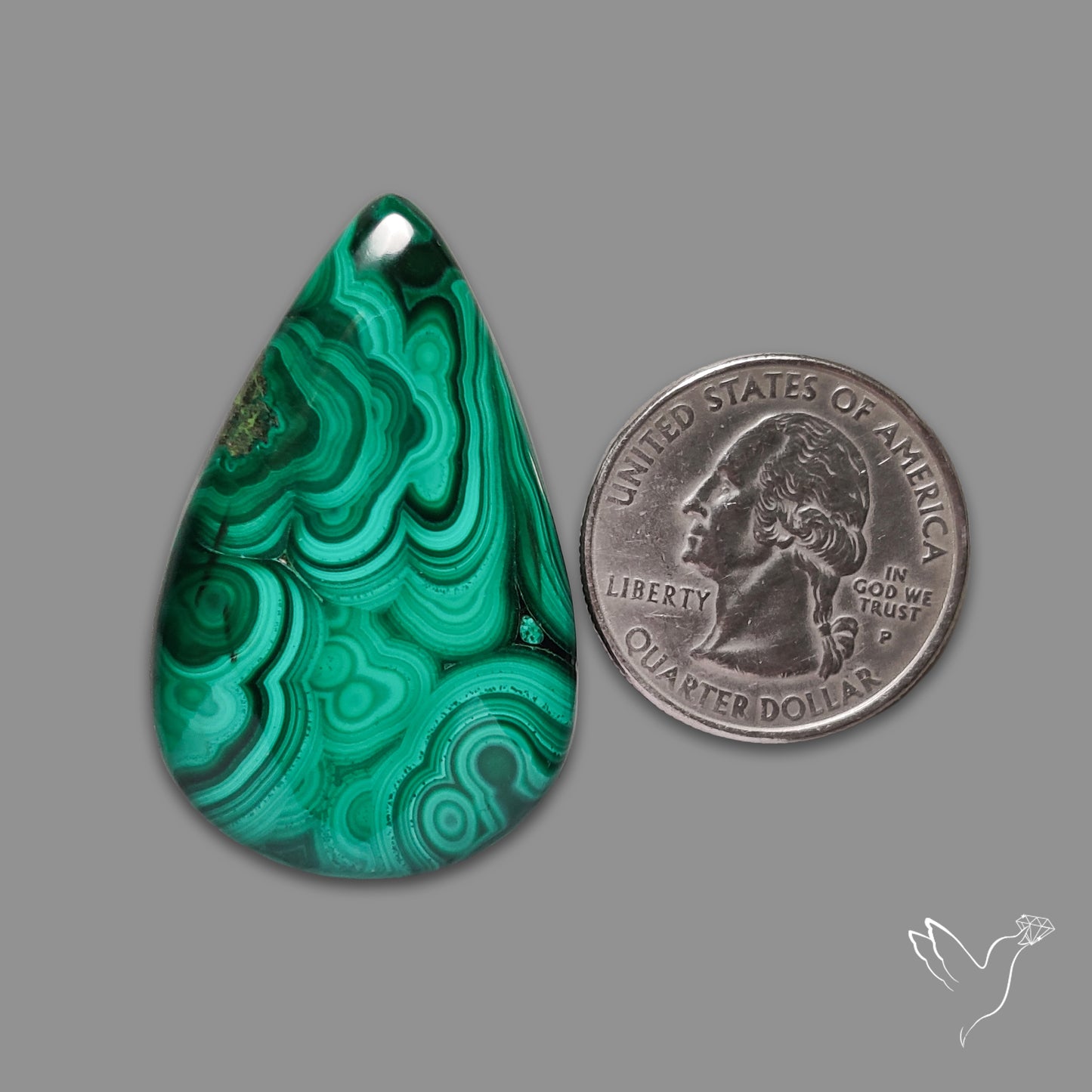 Malachite Cabochon Botryoidal Patterns
