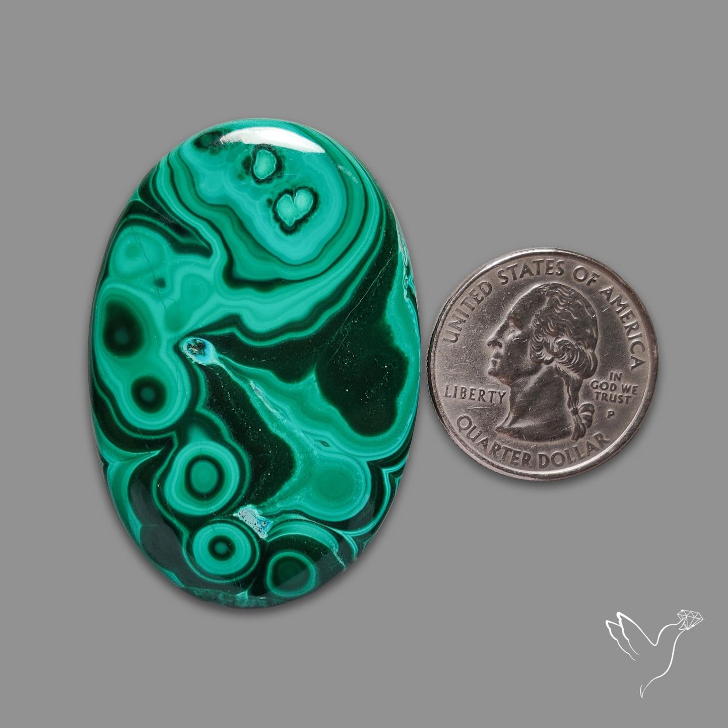 Malachite Cabochon Botryoidal Patterns