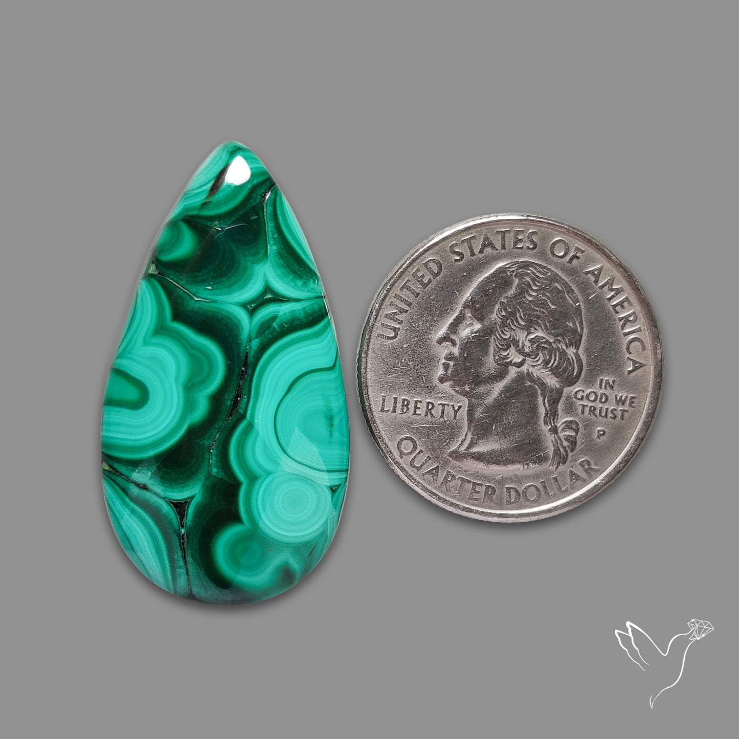 Malachite Cabochon Botryoidal Patterns