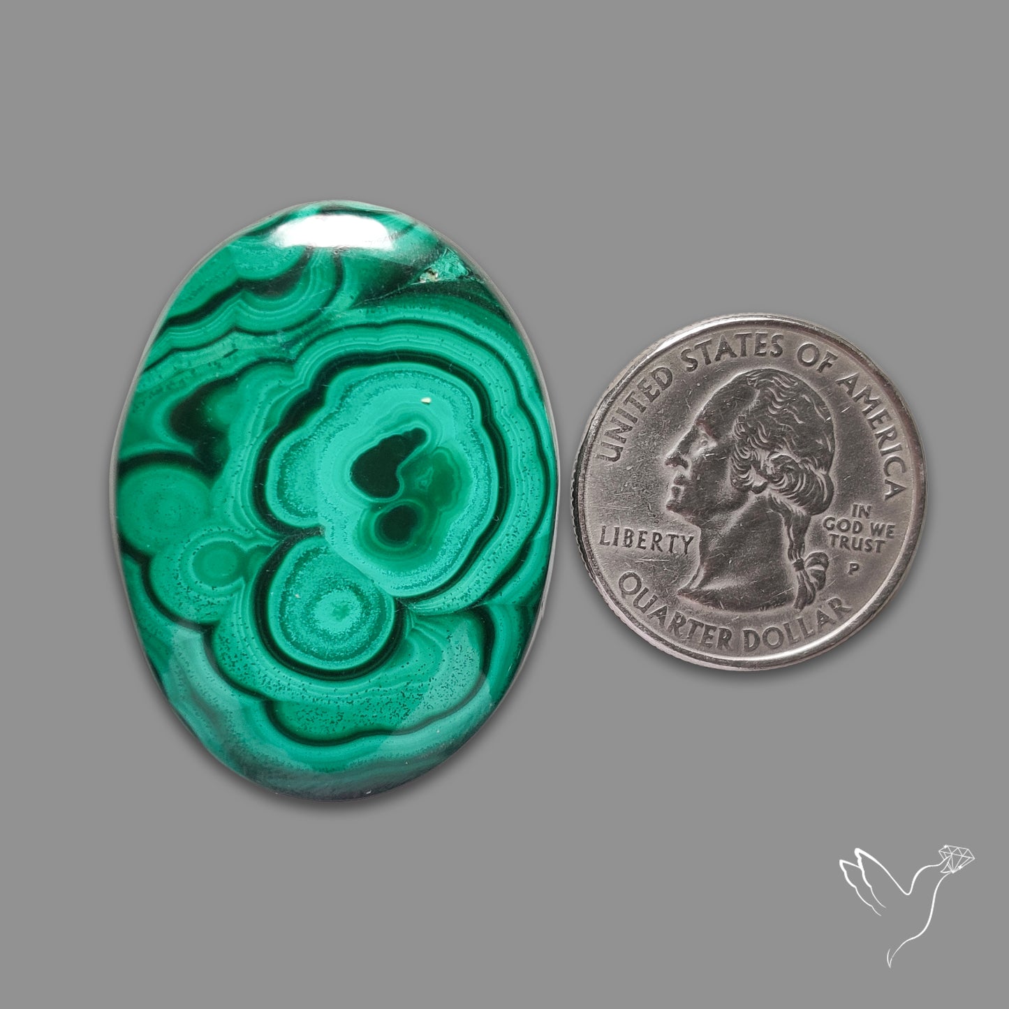 Malachite Cabochon Botryoidal Patterns