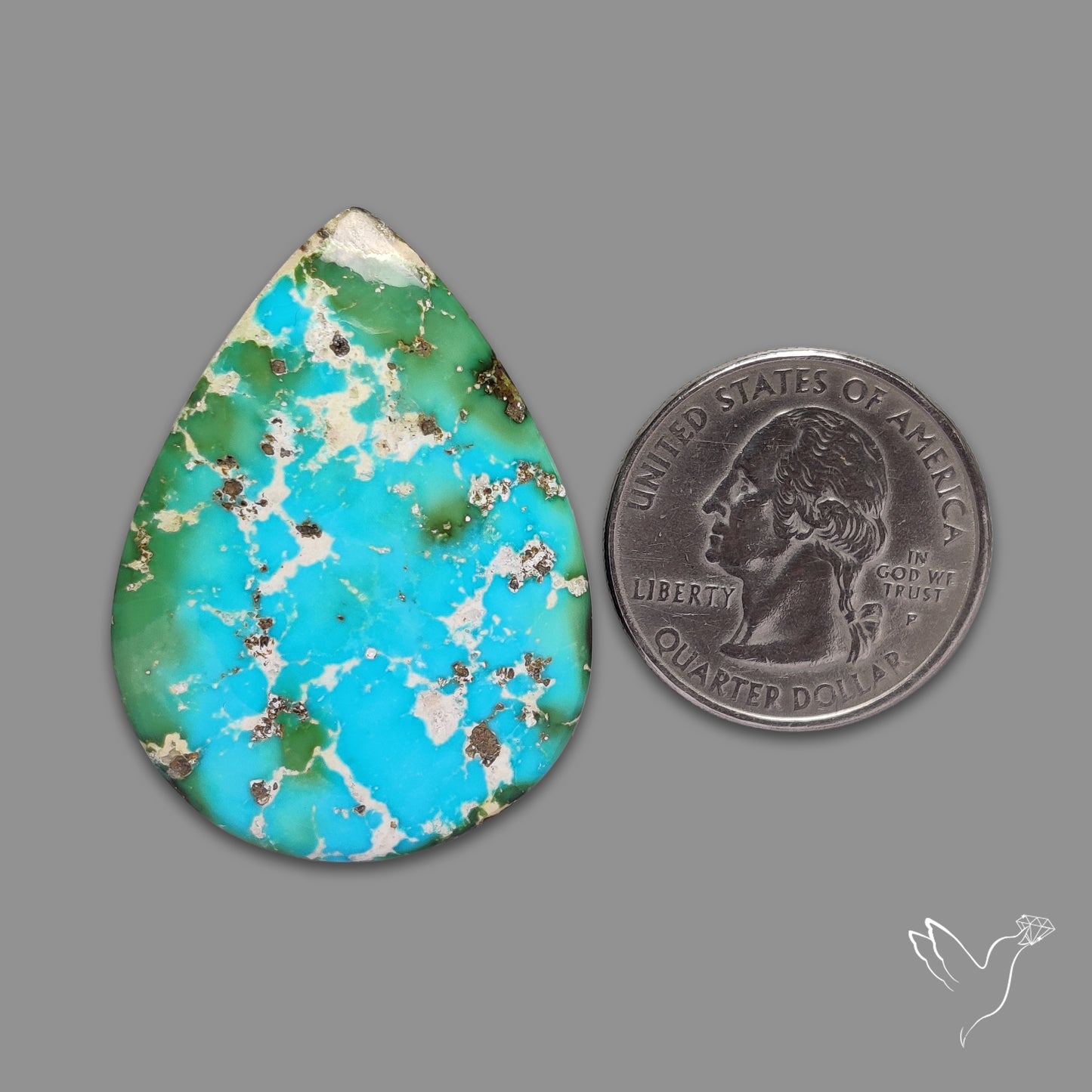 Sonoran Gold Turquoise Cabochon