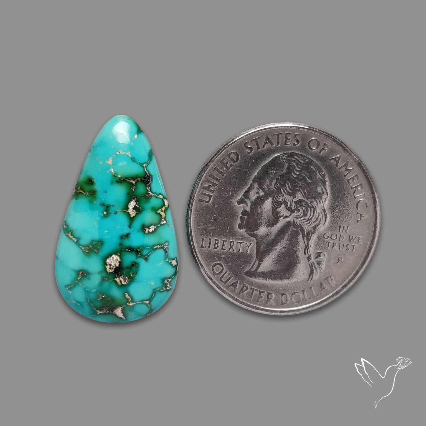 Sonoran Gold Turquoise Natural Green Cabochon