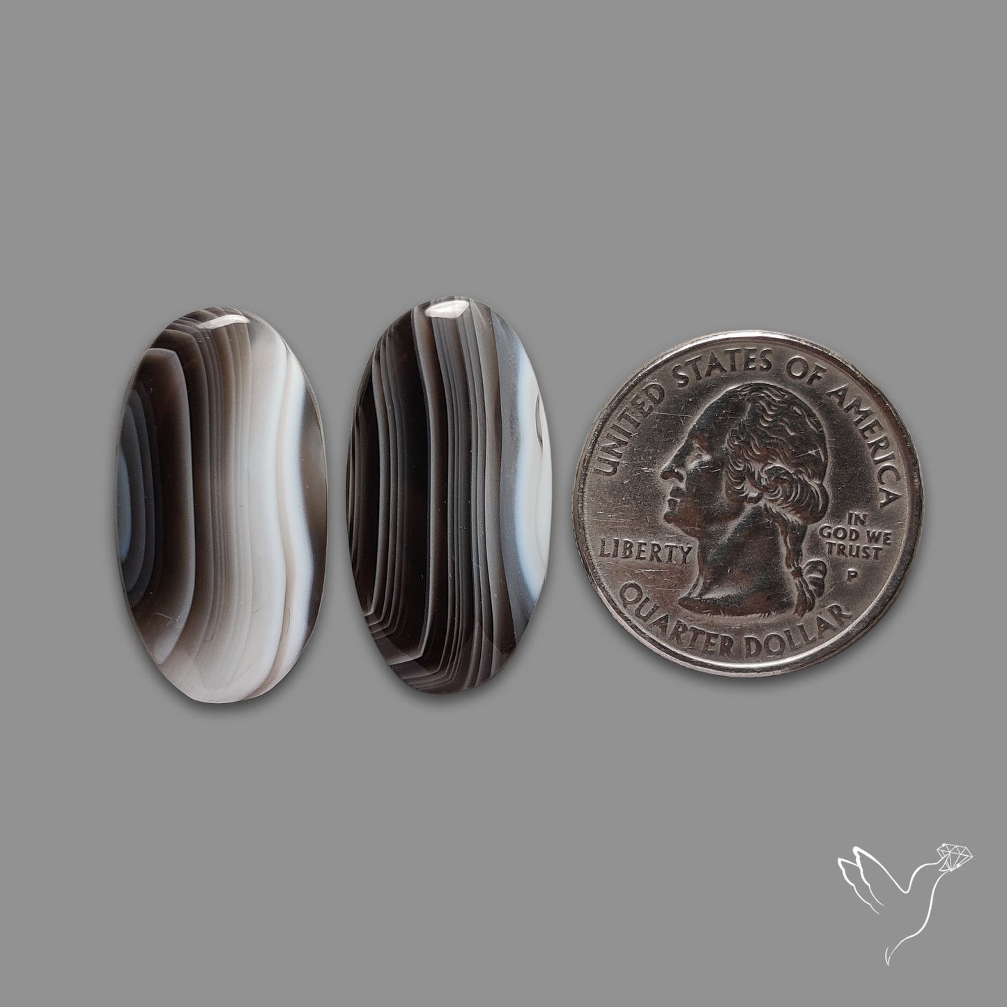 Botswana Agate Pair
