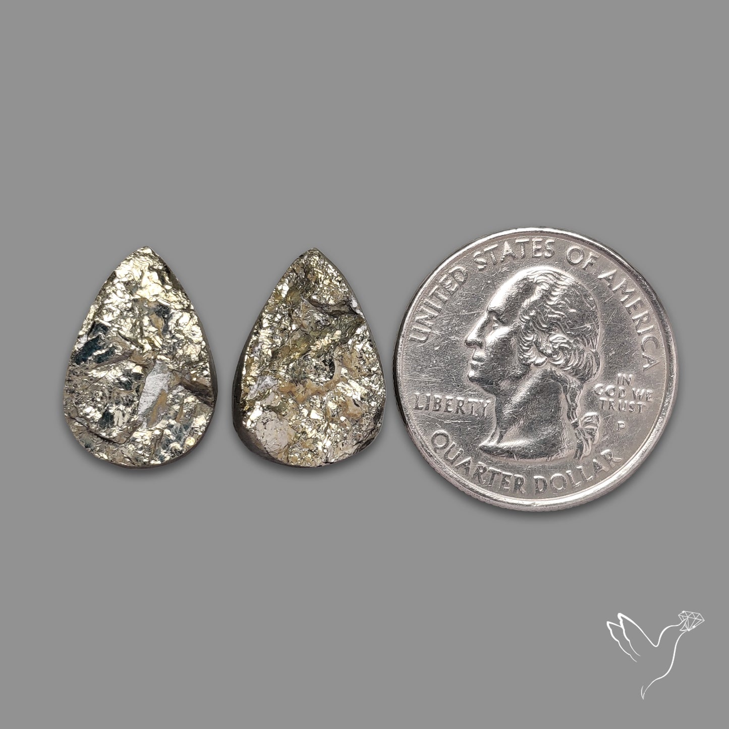 Raw Face Pyrite Pair