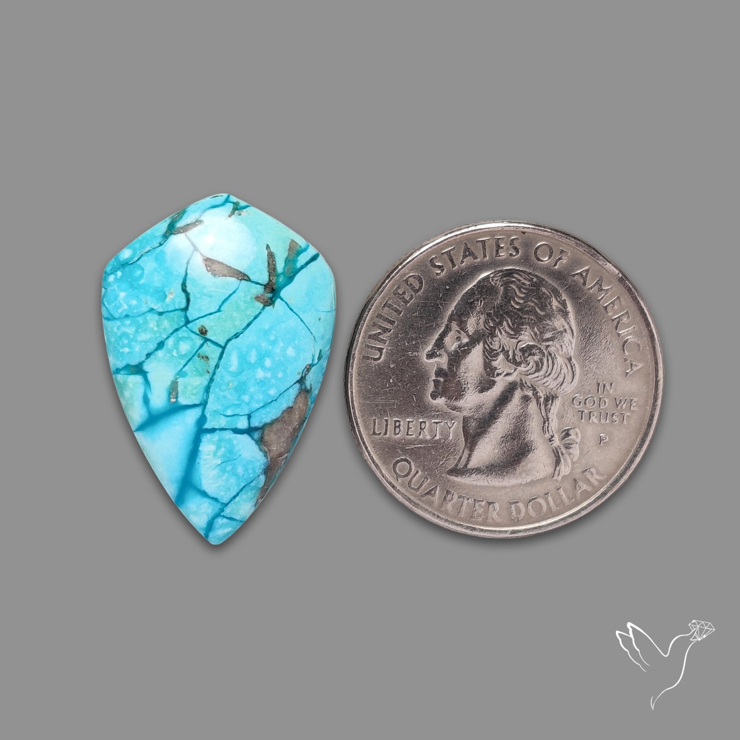 Morenci Turquoise With Pyrite Inclusions