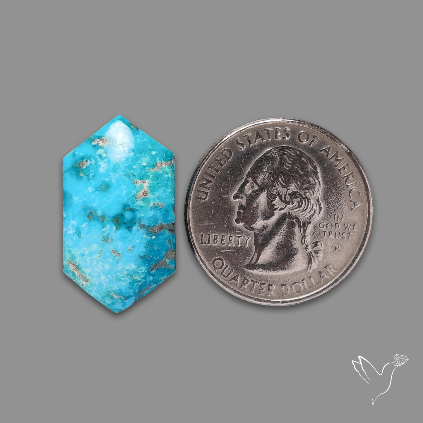 Morenci Turquoise With Pyrite Inclusions