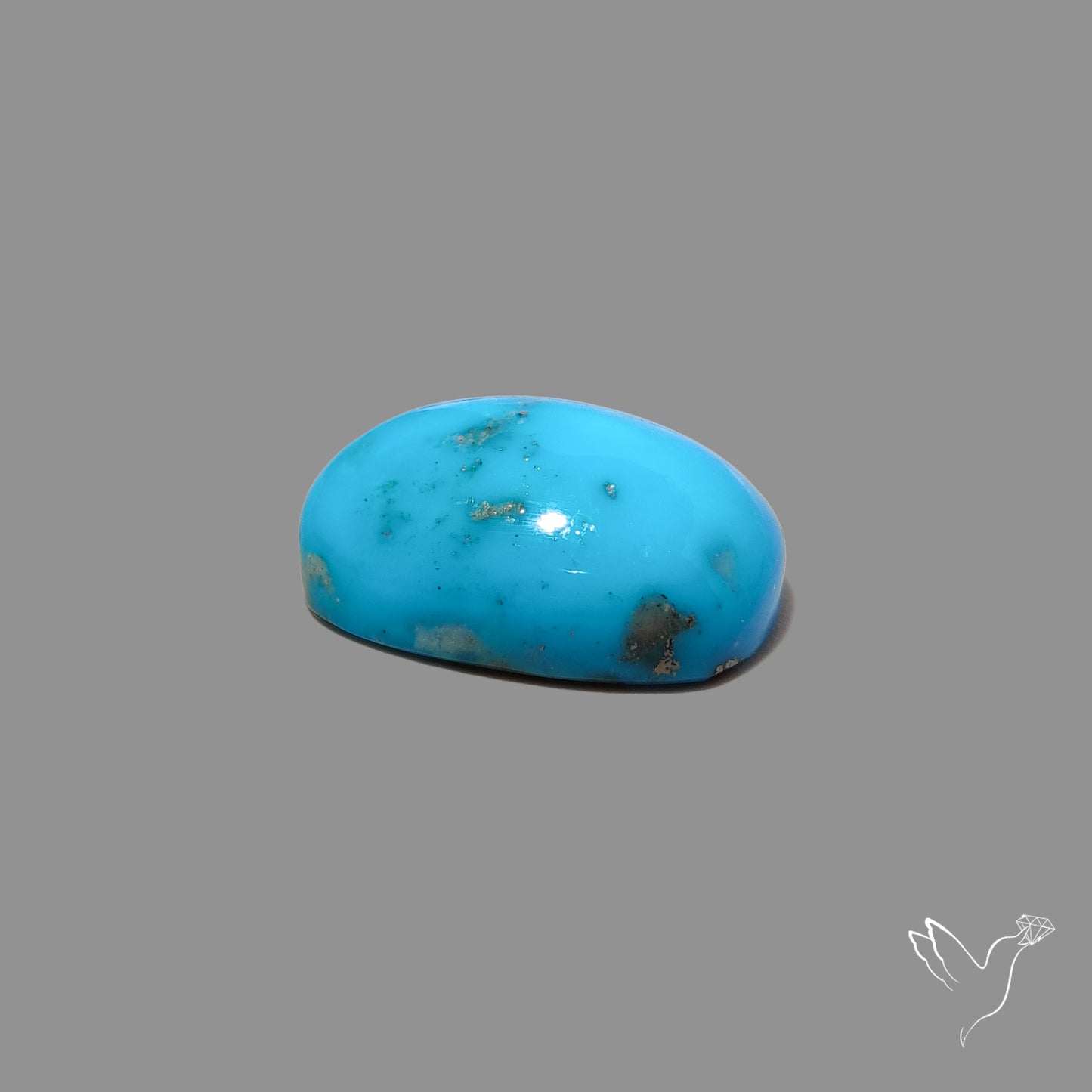 Morenci Turquoise With Pyrite Inclusions