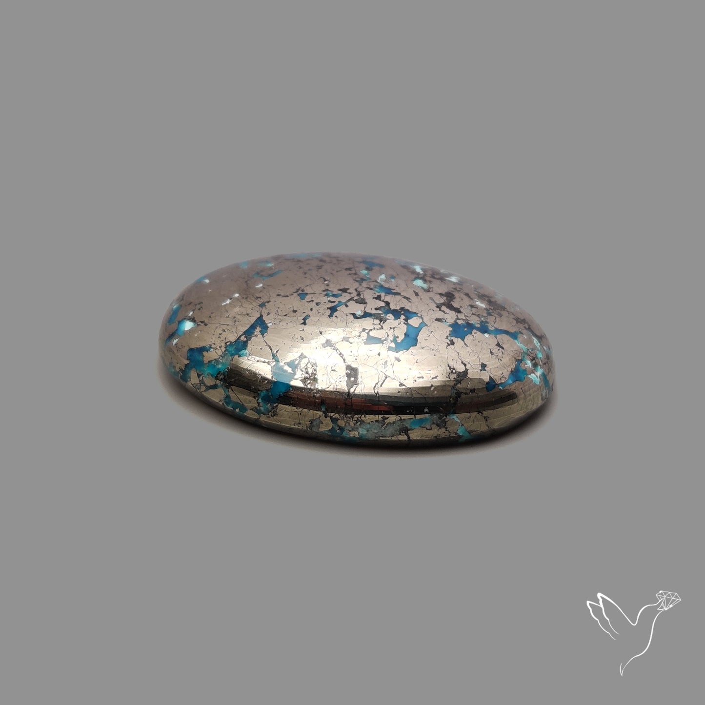 Morenci Turquoise With Pyrite Inclusions