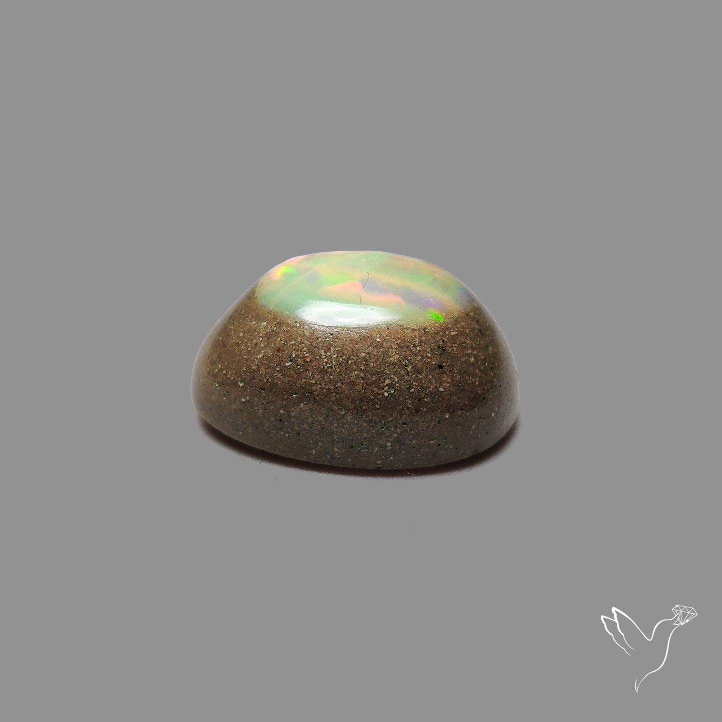 Boulder Galaxy Ethiopian Opal Inlay Cabochon