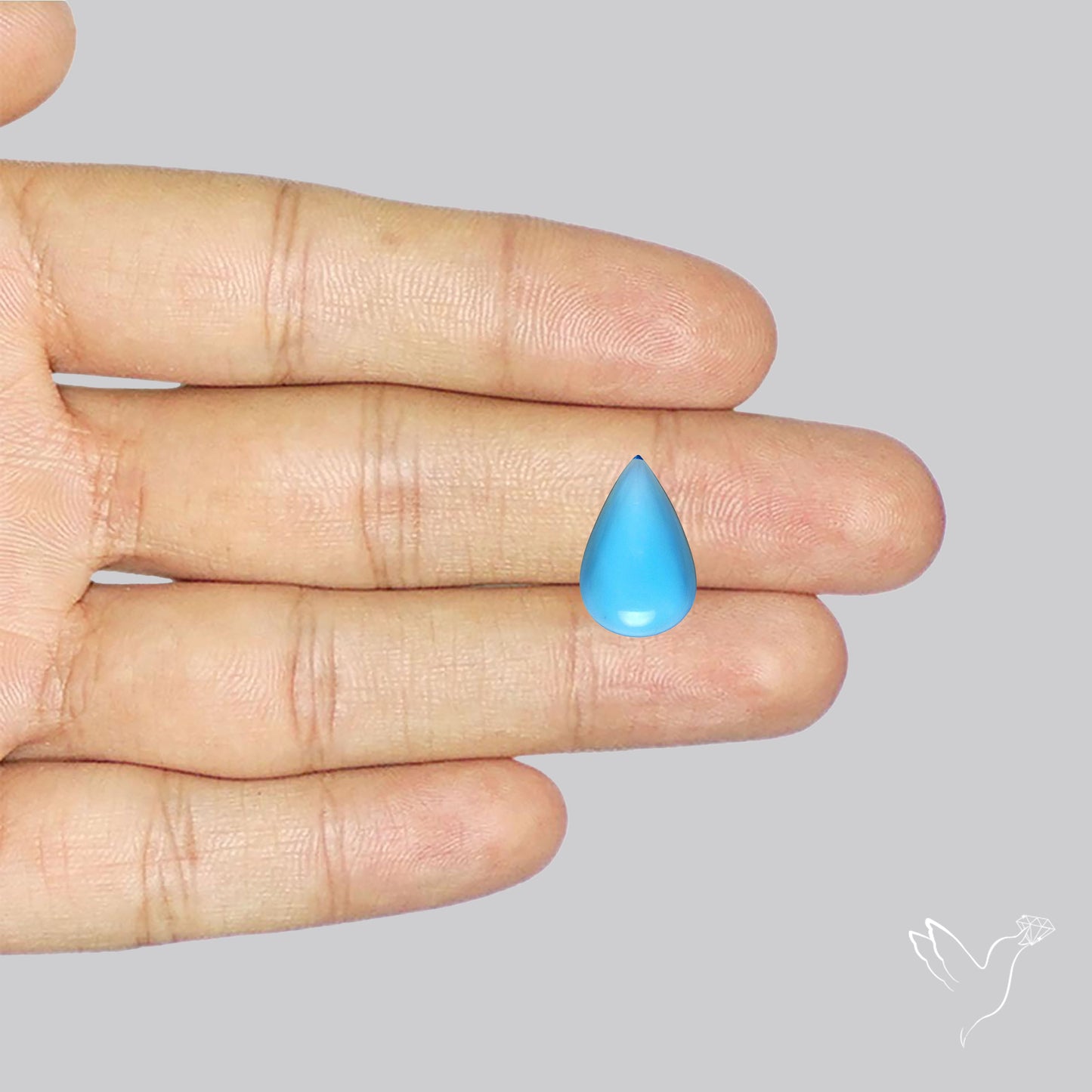 Swiss Blue Topaz Clear High Grade Deep Blue Cabochon