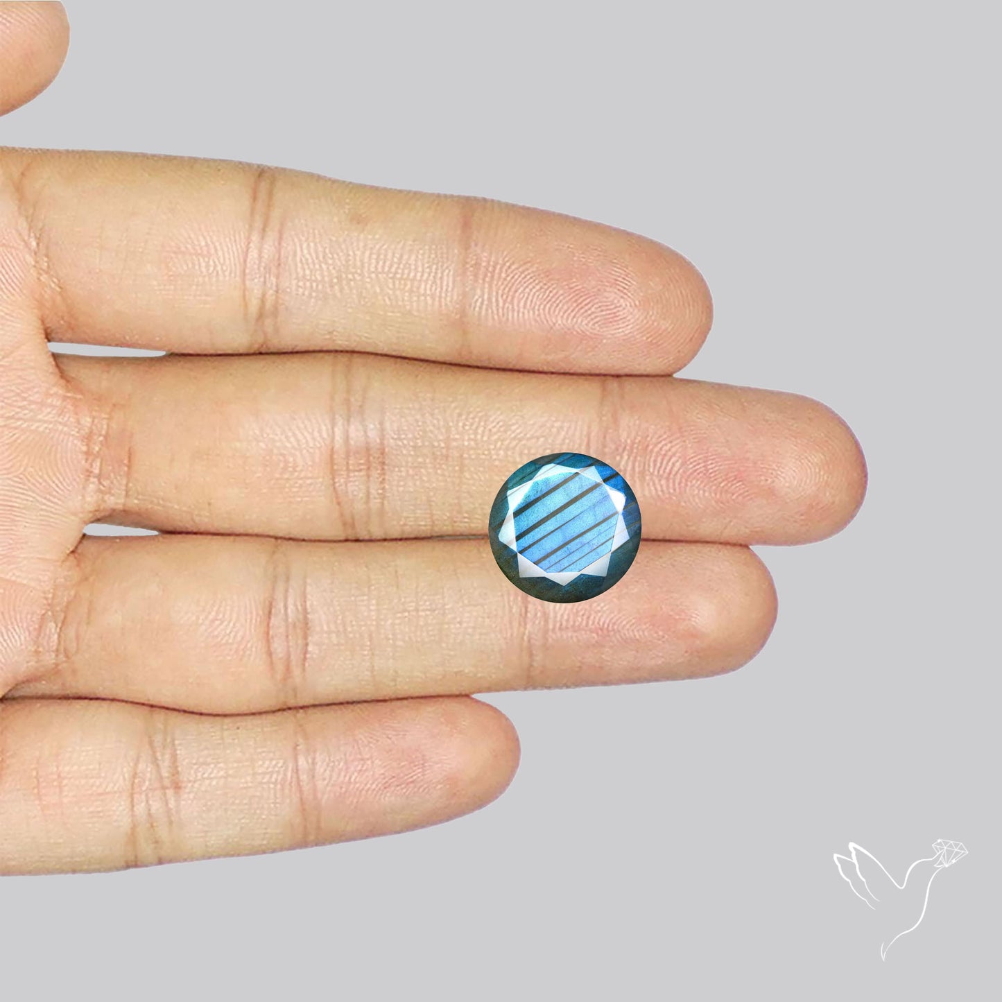 Blue Labradorite Faceted High Grade Fine Gemstone