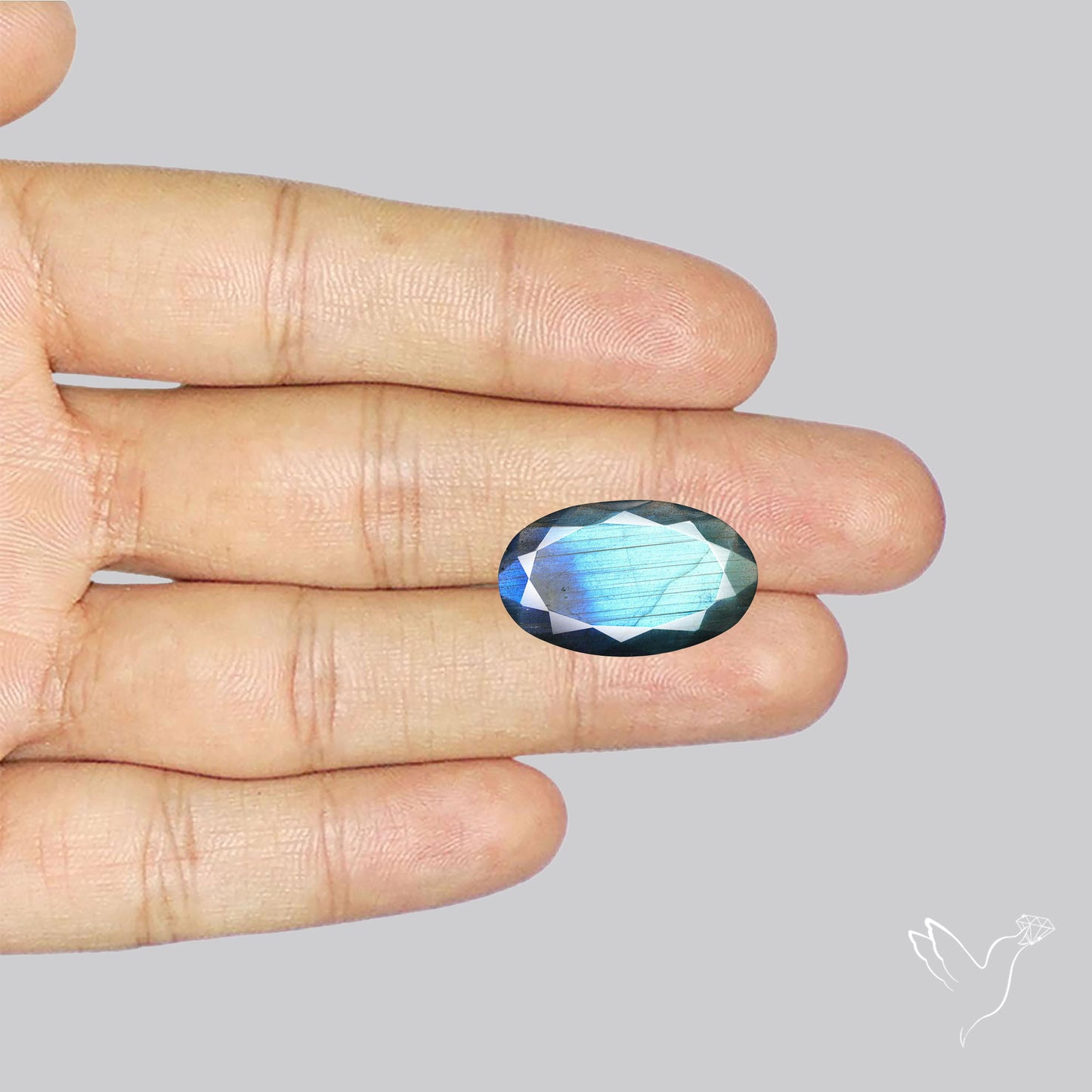 Blue Labradorite Faceted High Grade Fine Gemstone
