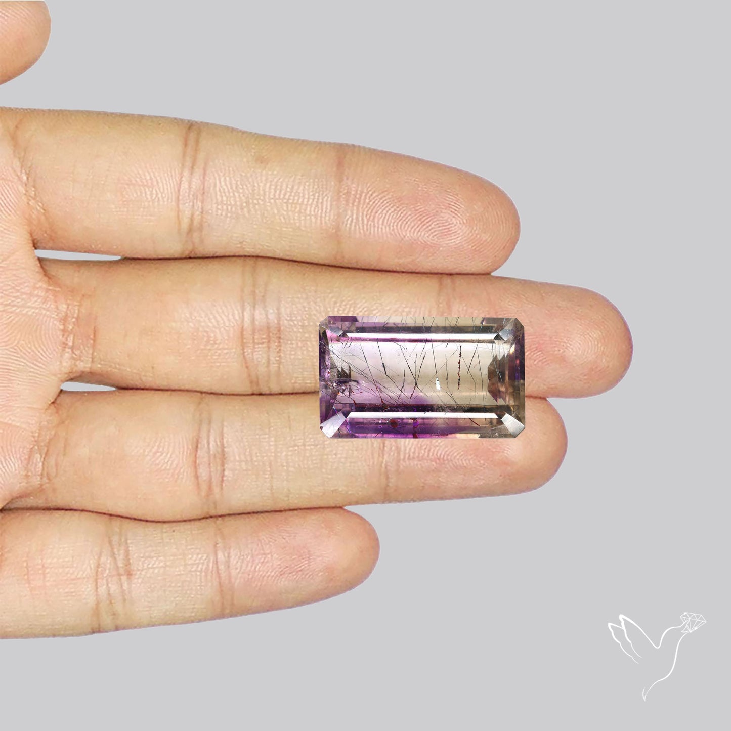 Faceted Lepidocrocite In Amethyst Super Seven Amethyst Fine Gemstone