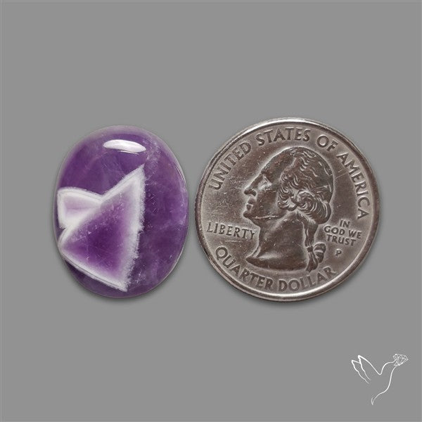 Chevron Amethyst Cabochon