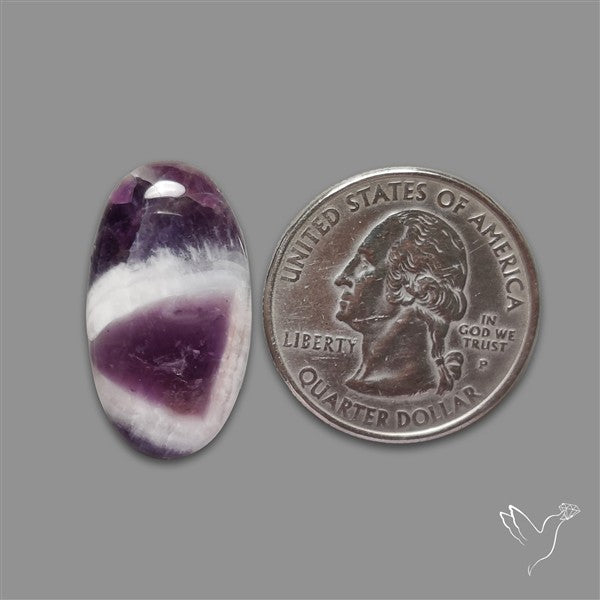 Chevron Amethyst Cabochon